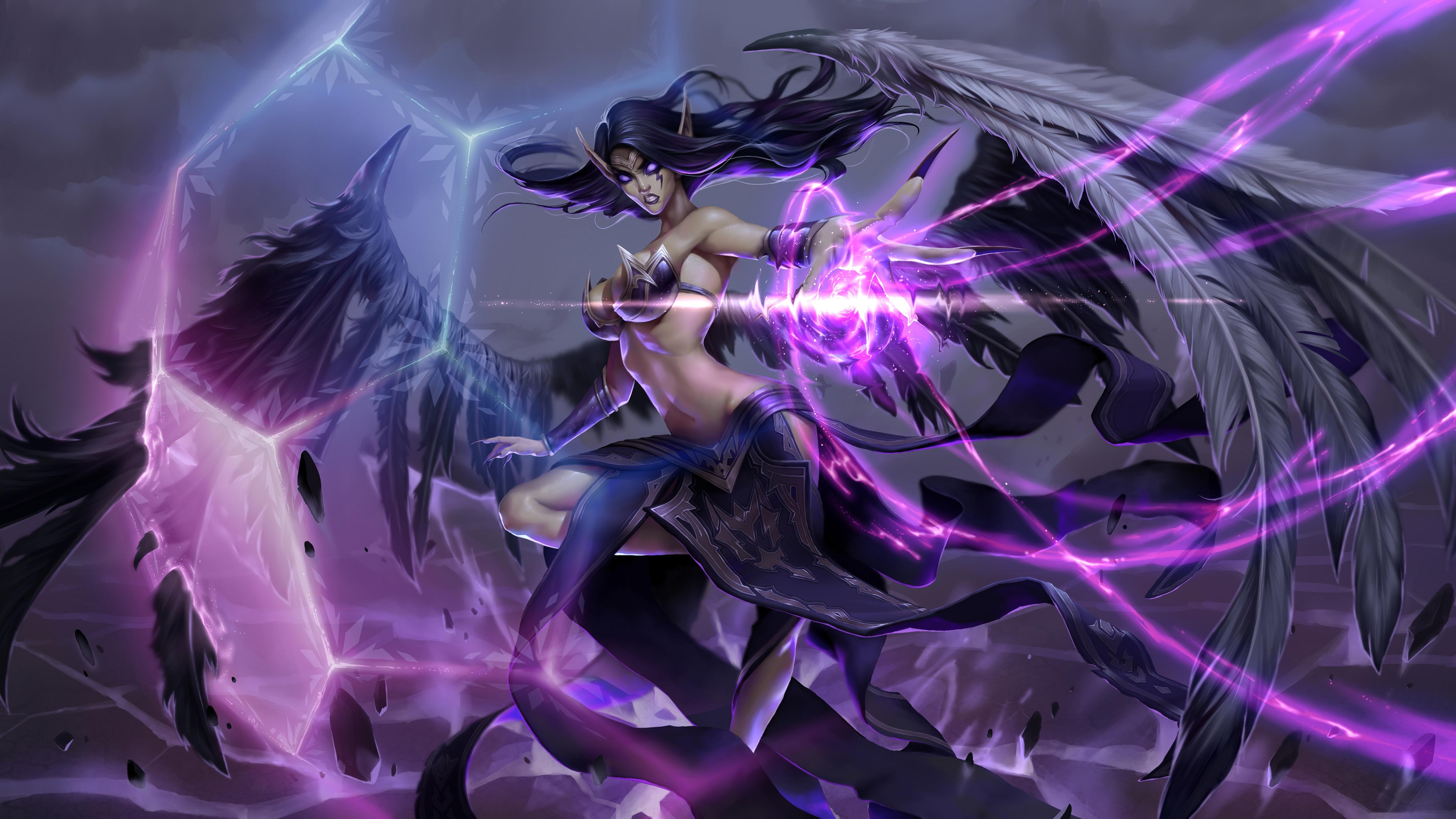 5120x2880 League Of Legends Morgana Sword