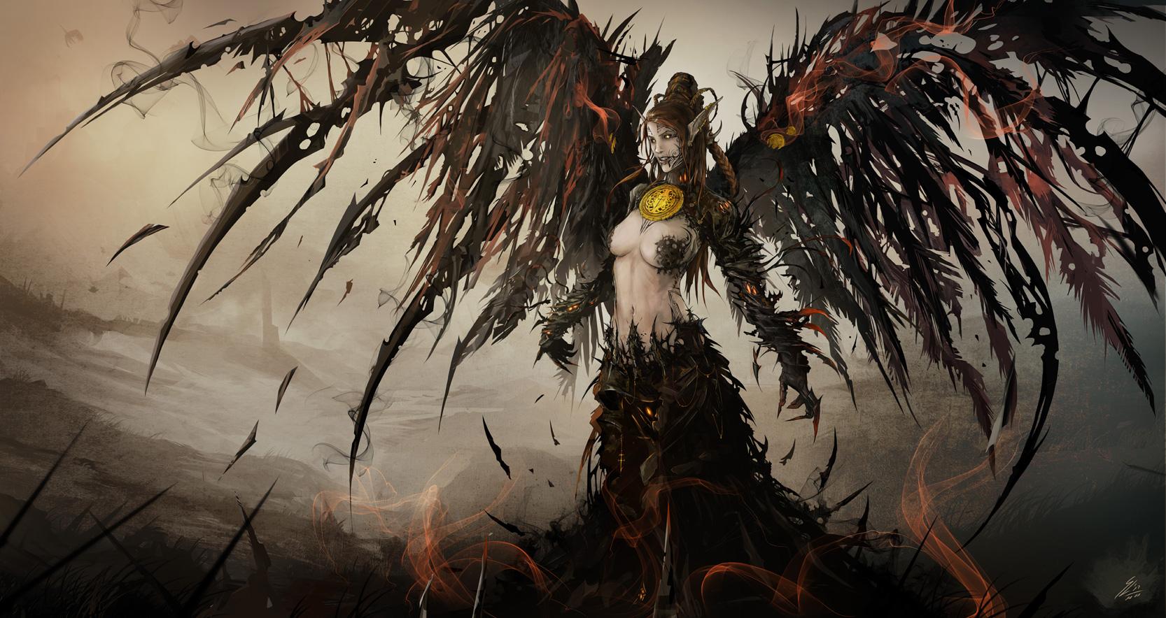 1666x884 Morgana of Legends Wallpaper
