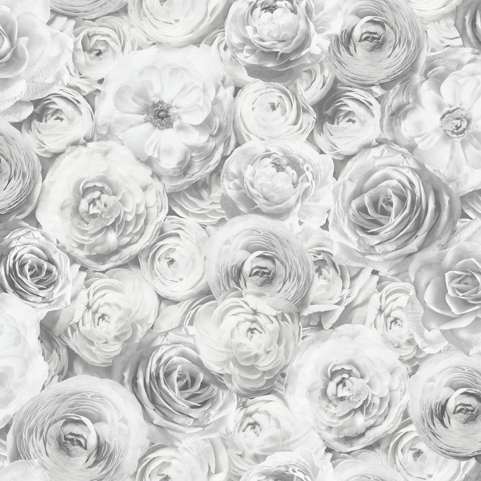 1600x1600 Wild Rose Wallpaper Silver Arthouse 901701 Grey Floral Flowers online