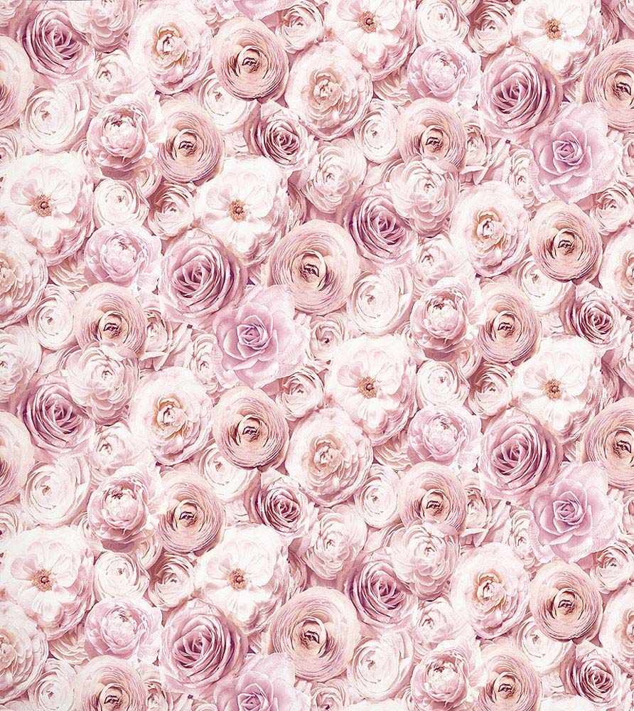 892x1000 Arthouse Wild Rose Floral Wallpaper Blush Pink Petals Flowers 3D Feature Wall- Buy Online in Jersey at Desertcart