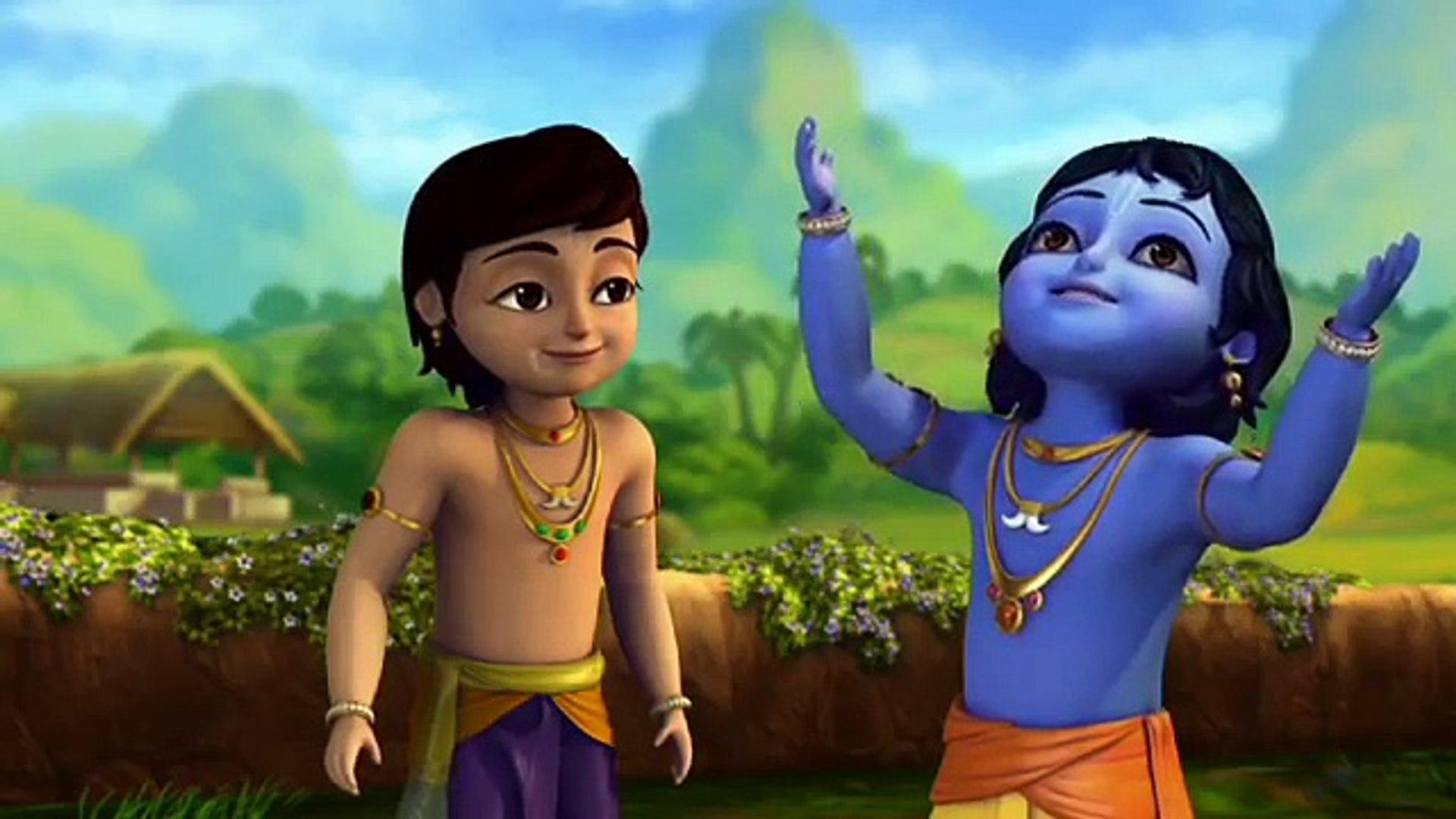 1920x1080 Little Krishna steal butter, yogurt & milk and distribute in friends - 動画 Dailymotion