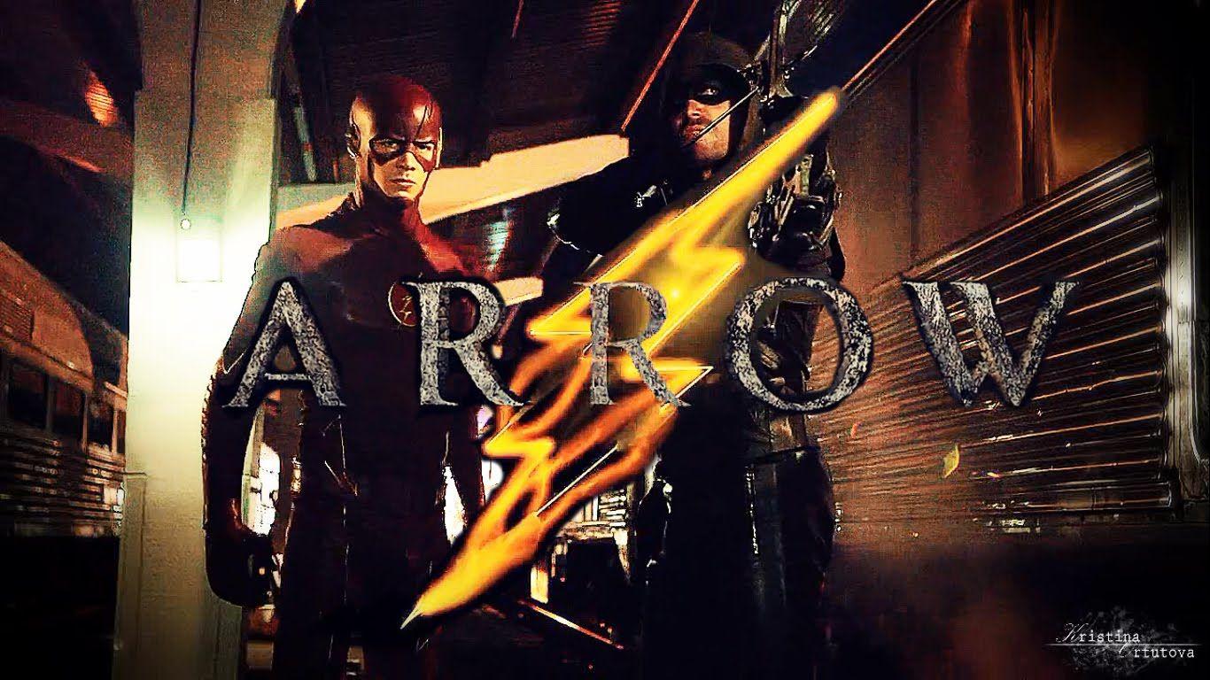 1366x768 the flash and arrow wallpaper