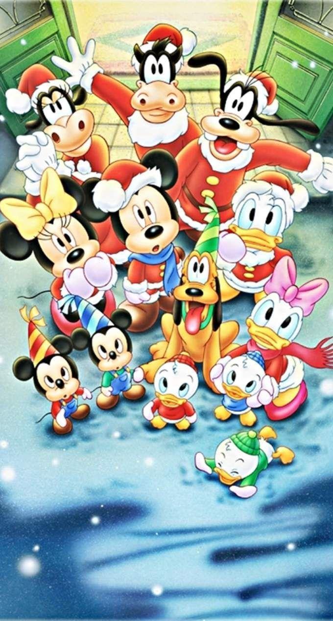 680x1266 Mickey Mouse Christmas Wallpaper Mouse Friends Wallpaper Android