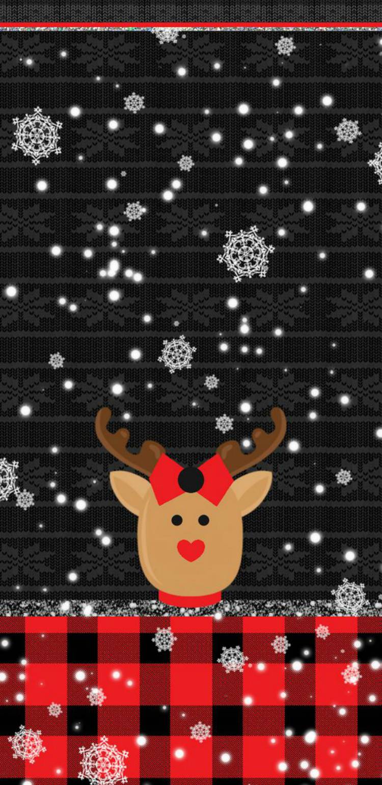 750x1541 Gorgeous And Cute Christmas Wallpaper For Your IPhone Fashion Lifestyle Blog