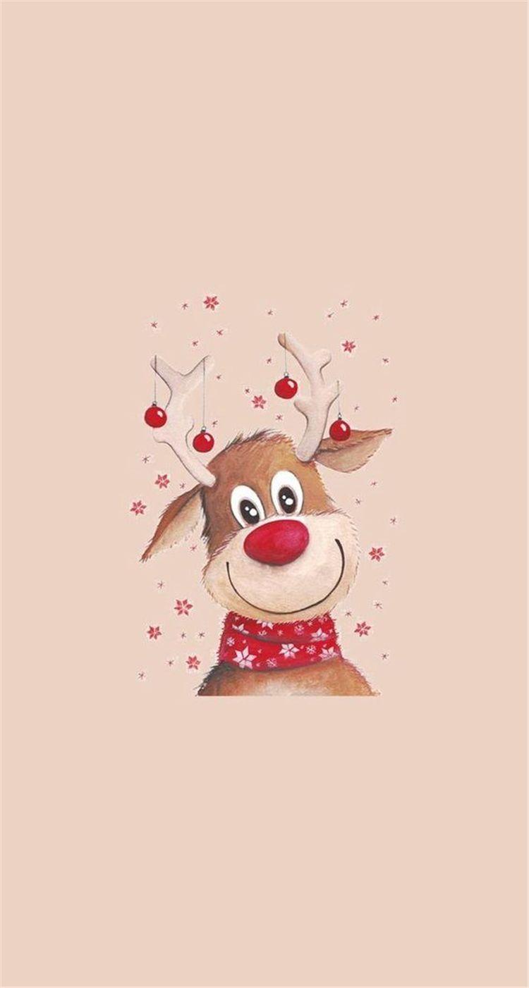 750x1402 Cute Simple Christmas Wallpaper