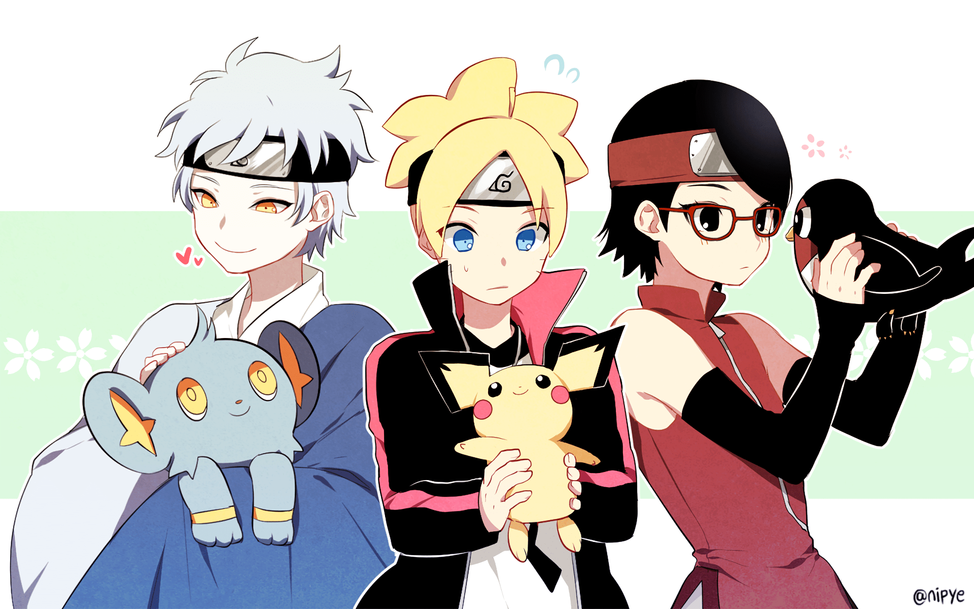 1920x1200 Boruto Naruto Next Generations Uzumaki Boruto Mitsuki Uchiha Sarada Pokemon Wallpaper:1920x1200