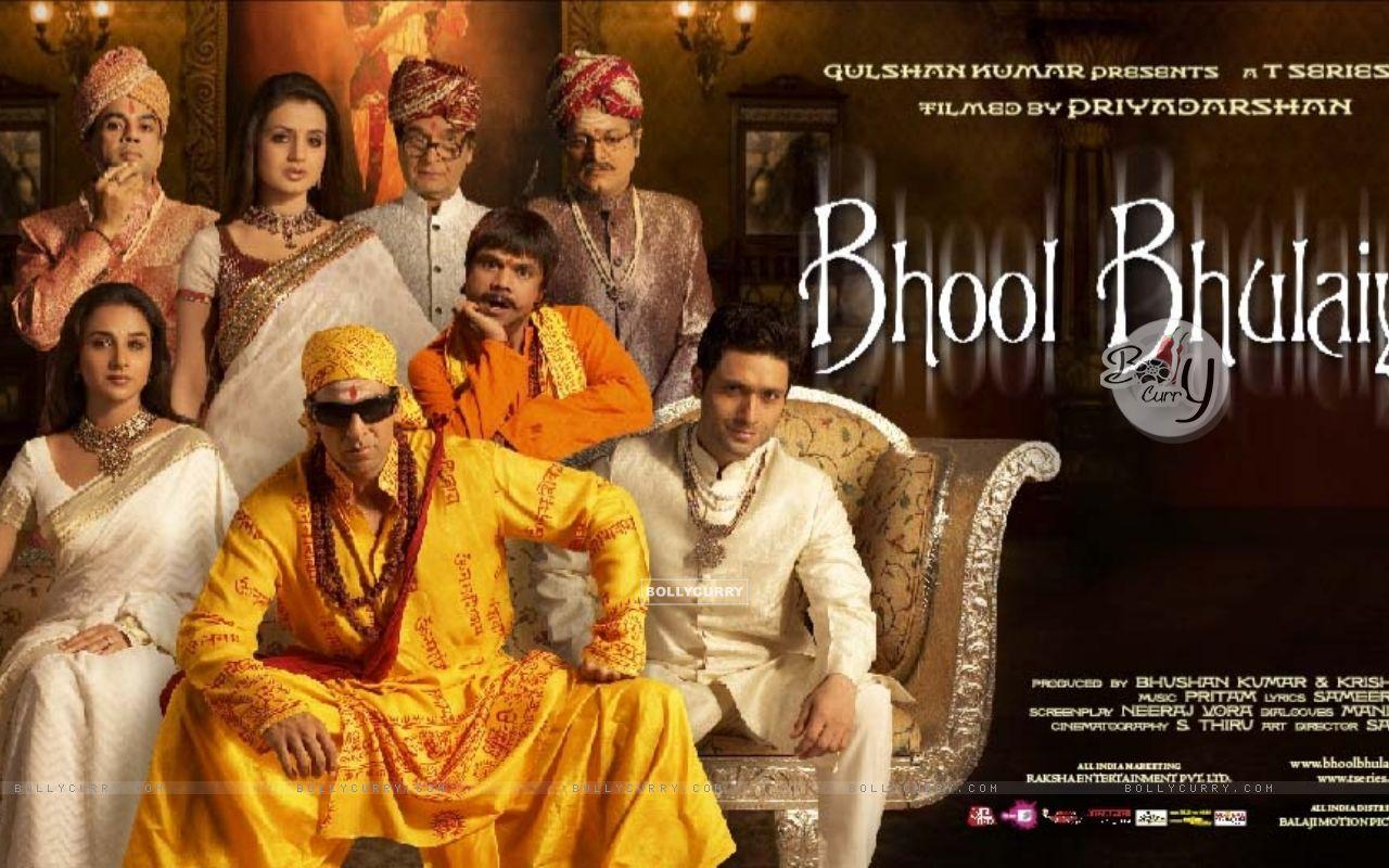 1280x800 Wallpaper of Bhool Bhulaiyaa movie size:1280x800