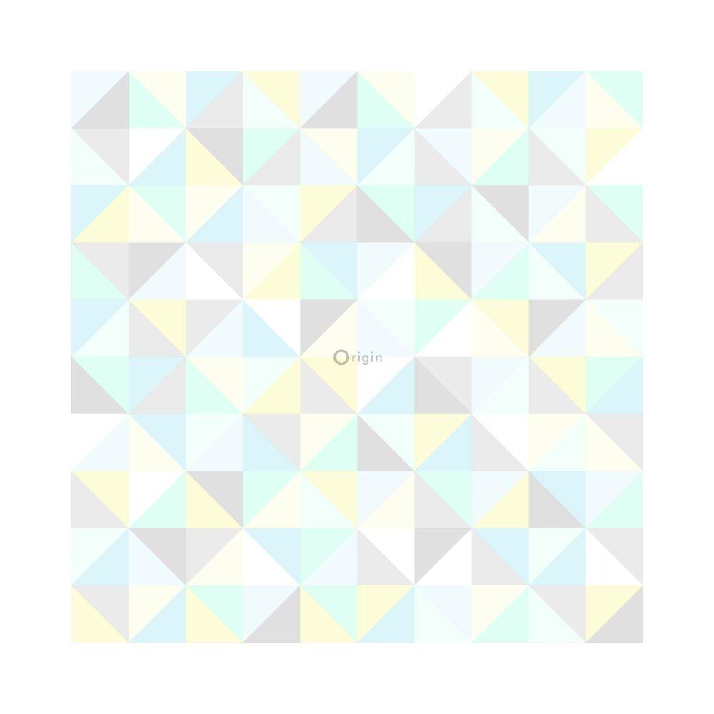 1000x1000 wallpaper triangles mint green, pastel yellow, pastel blue, light warm gray and shiny silver grey