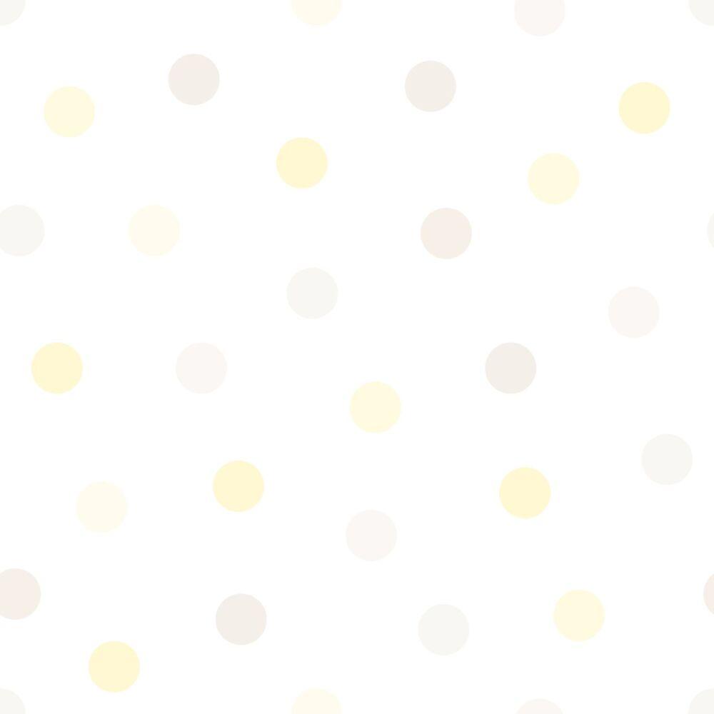 1000x1000 wallpaper polka dots pastel yellow, light warm gray and light cream beige
