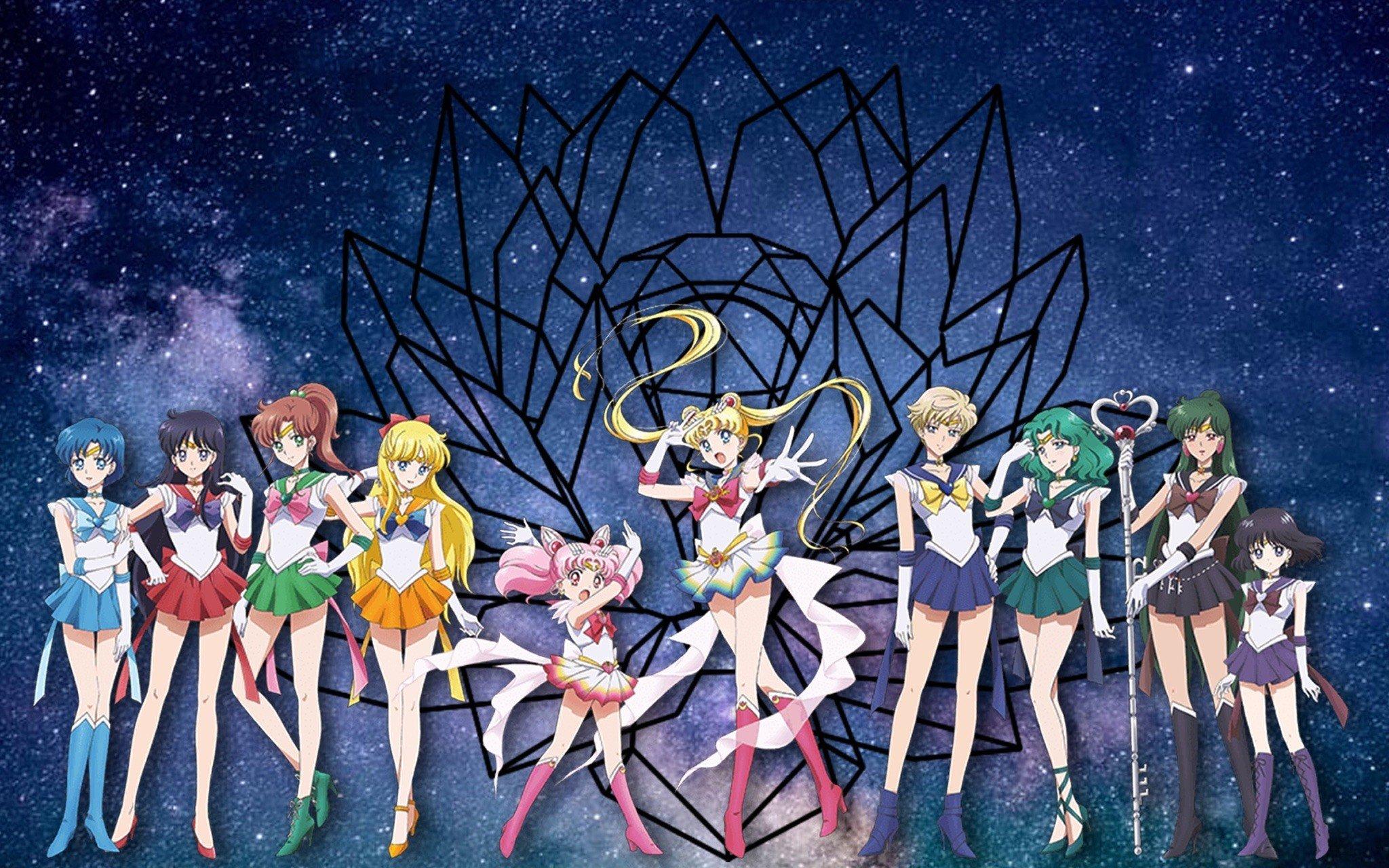 2048x1280 Sailor Moon Characters PC Wallpaper