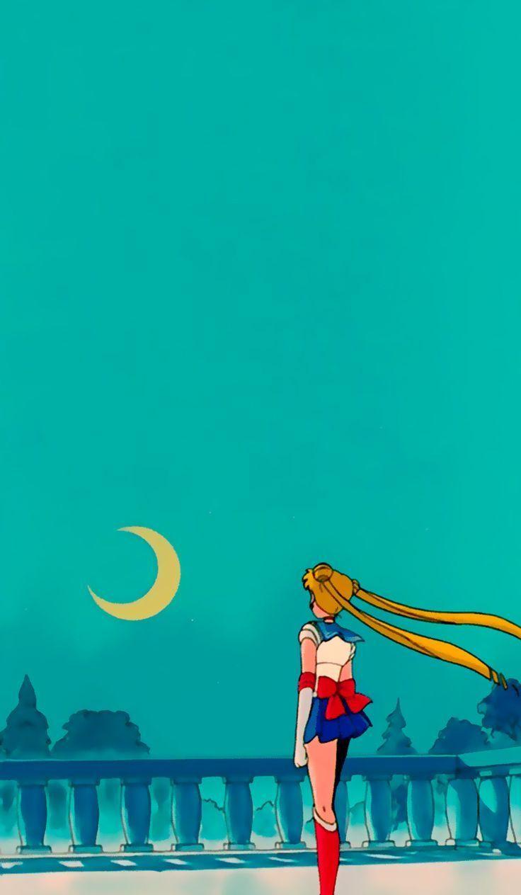 736x1264 Aesthetic Sailor Moon Wallpaper