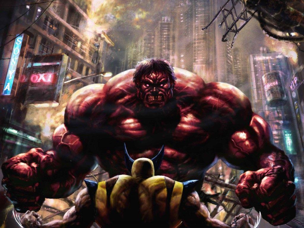 1024x768 Hulk Vs Wolverine Wallpaper #RD88VGE (1024x768)