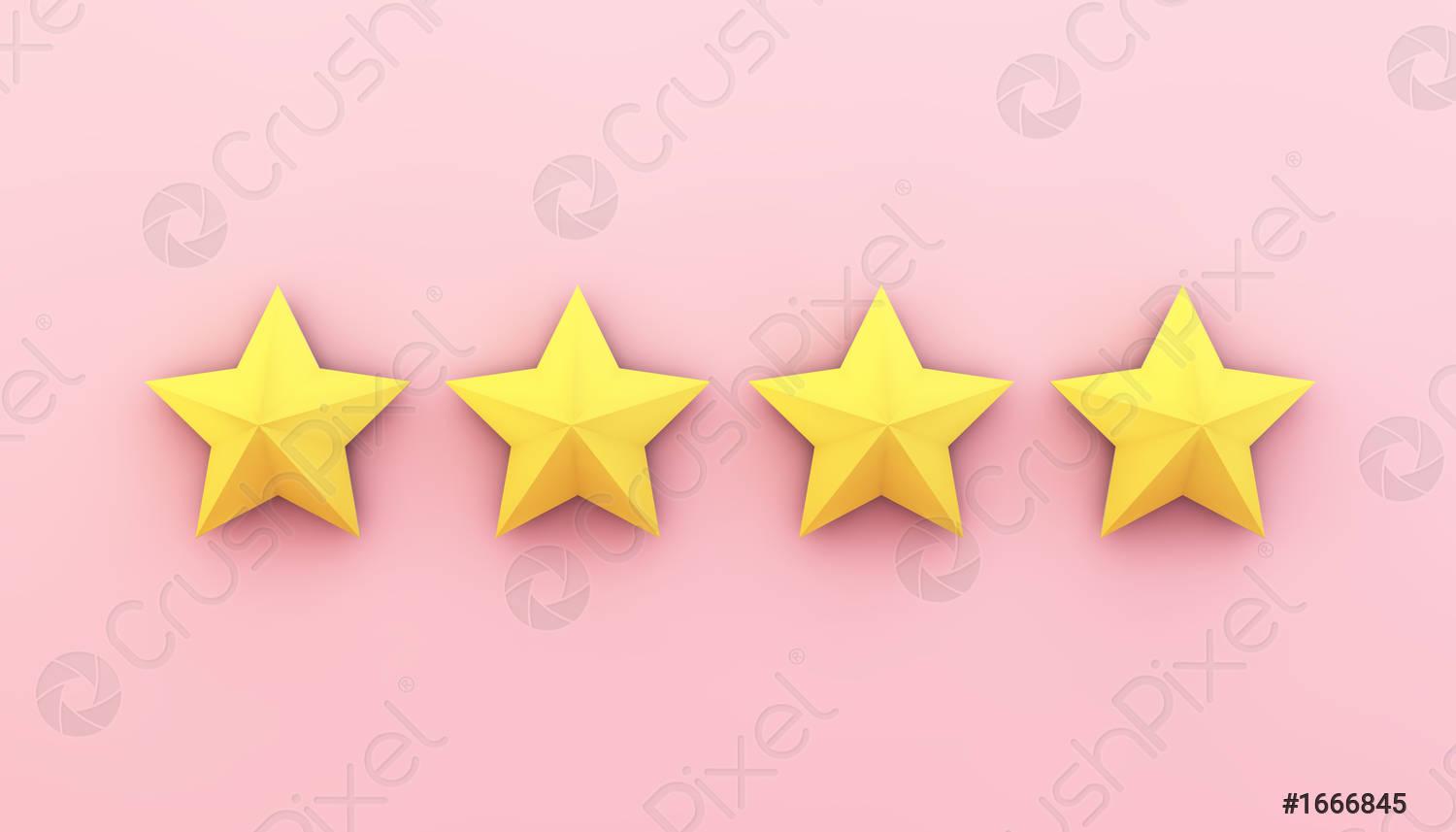 1500x857 Four stars on pink background
