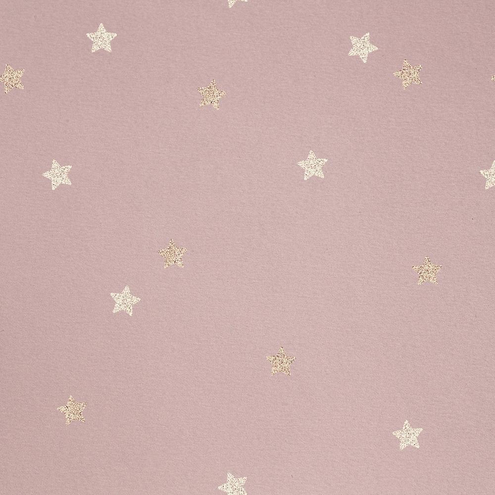 1000x1000 Gold star pattern on a pink