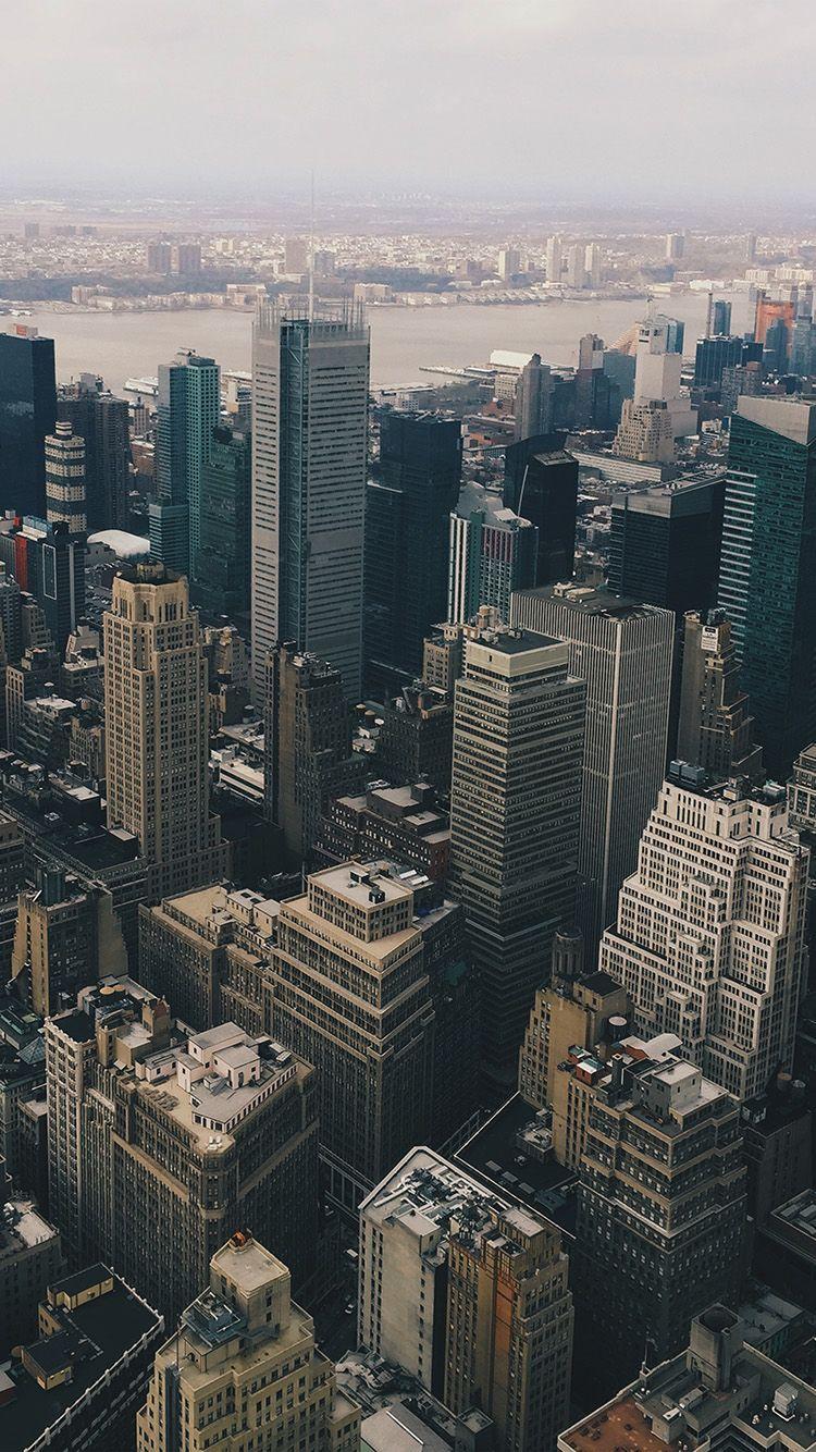 750x1334 iPhone wallpaper. cityview sky newyork hm river
