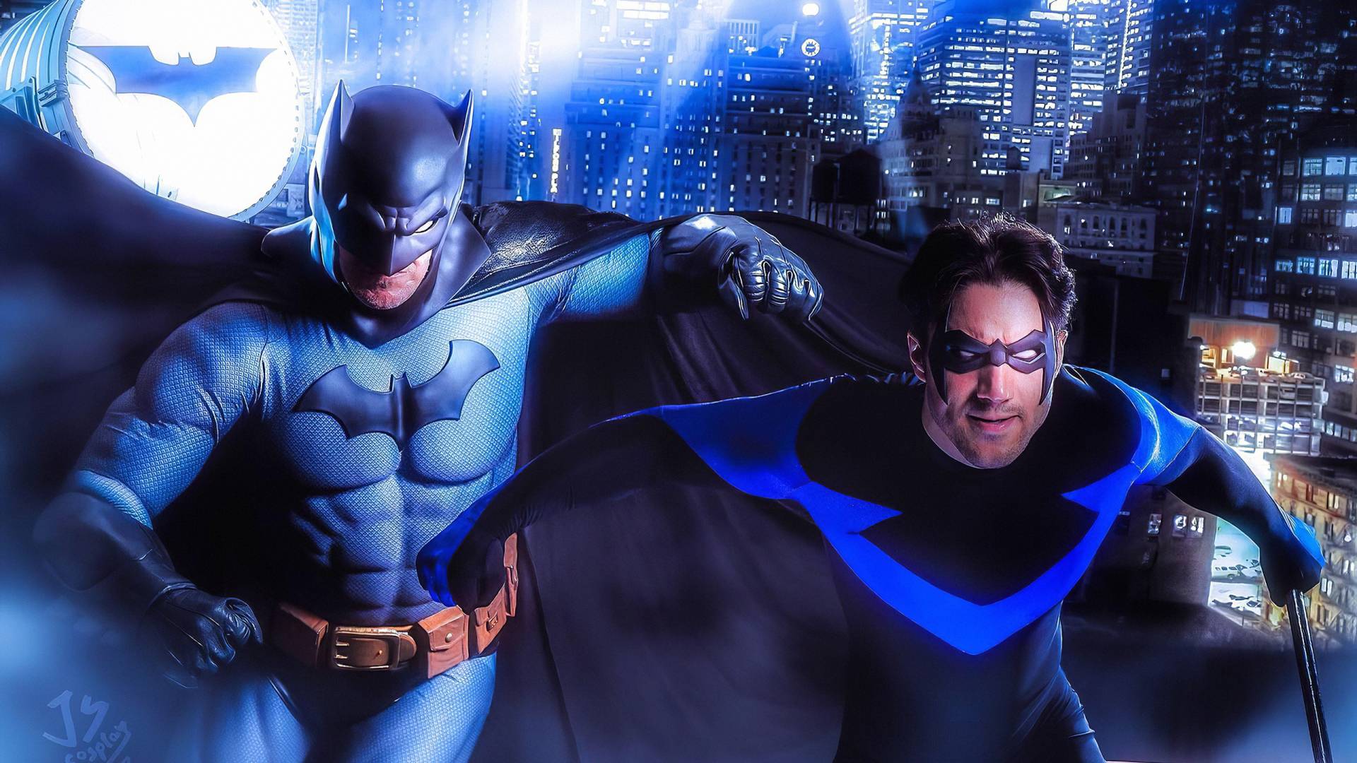 1920x1080 Batman And Nightwing Cosplay 2019 1080P Laptop Full HD Wallpaper, HD Superheroes 4K Wallpaper, Image, Photo and Background