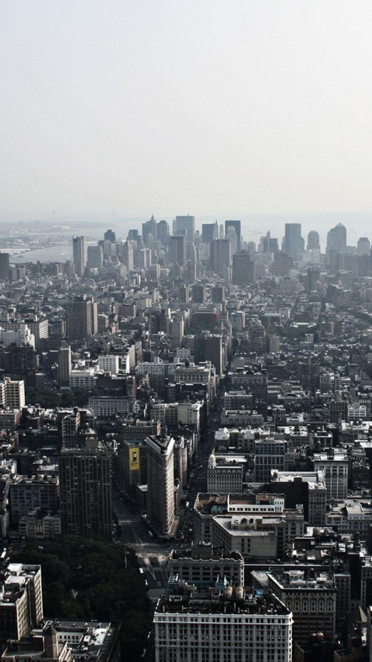 750x1334 Download 750x1334 Wallpaper Day, Skyline, New York City, Metropolis