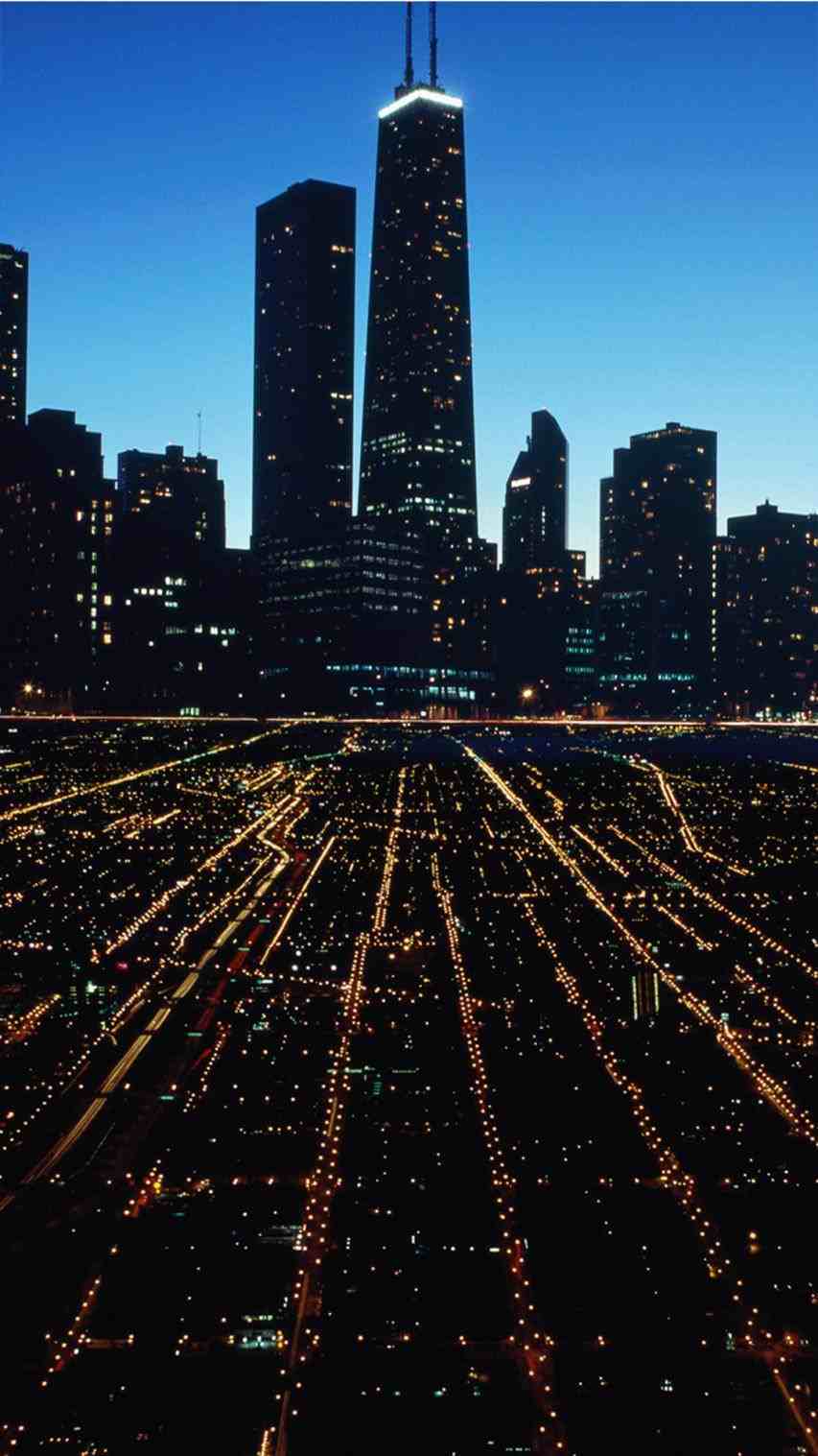853x1517 Skyline iphone background city dark at night plus HD wallpaper