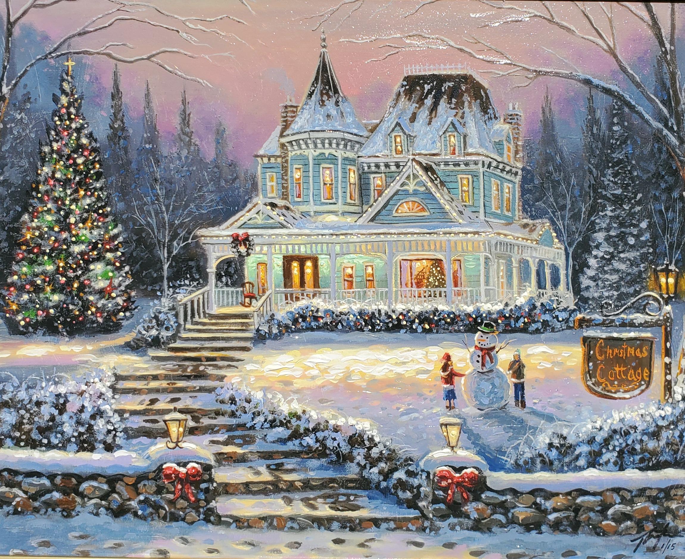 2300x1877 Victorian Christmas Cottage