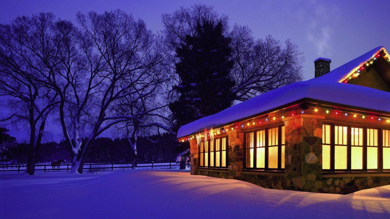 1244x700 Christmas cottage wallpaperx1080