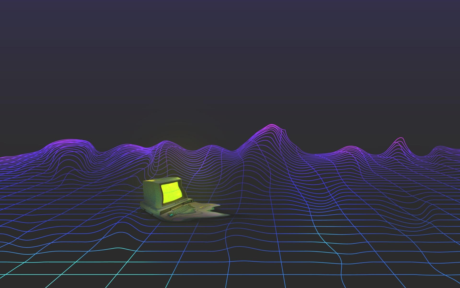1920x1200 Computer Vaporwave Aesthetic 8K 1200P Wallpaper, HD Artist 4K Wallpaper, Image, Photo and Background