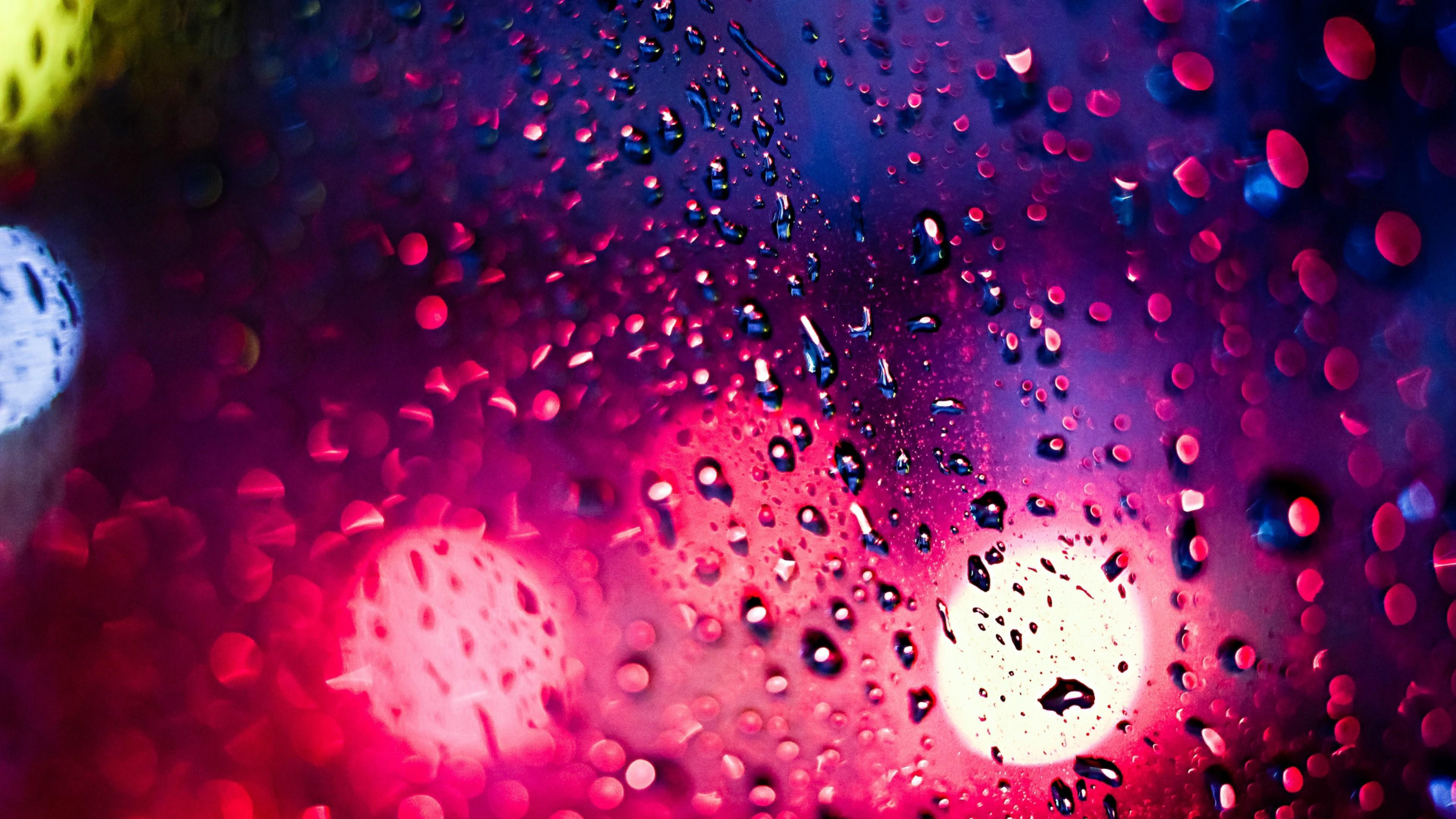 3840x2160 Water Drops Window Macro Glass 4k Laptop Full HD 1080P HD 4k Wallpaper, Image, Background, Photo and Picture