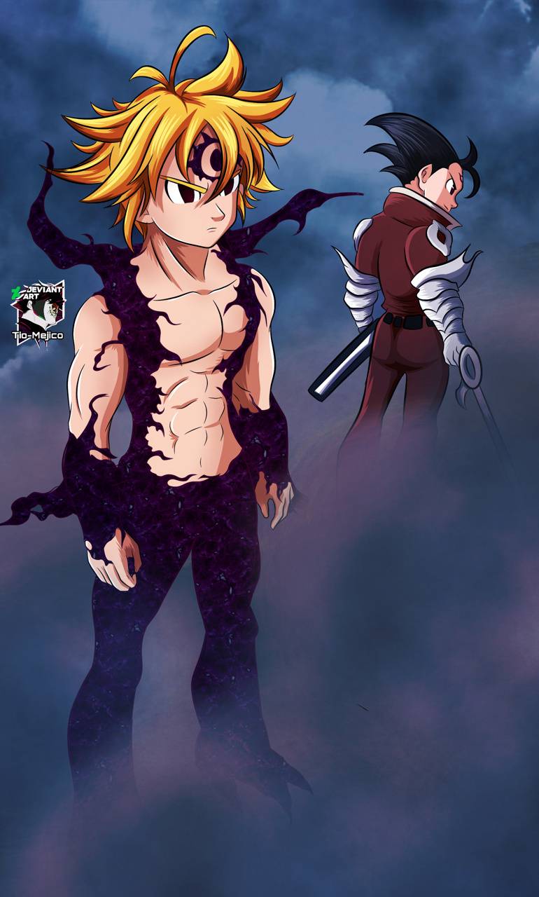 770x1280 Meliodas And Zeldris Phone HD Wallpaper