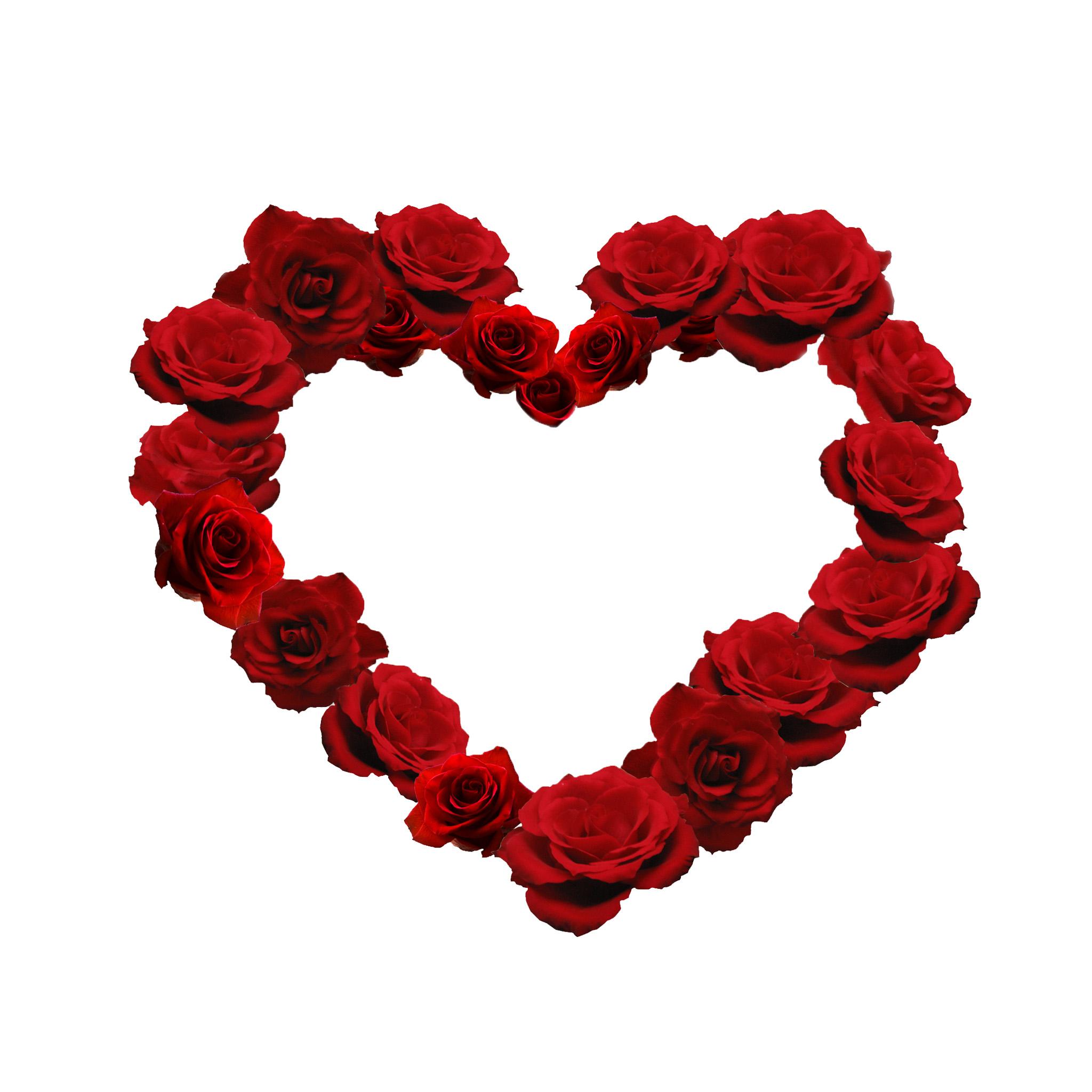 2048x2048 Flower Heart Valentine's Day iPad Wallpaper