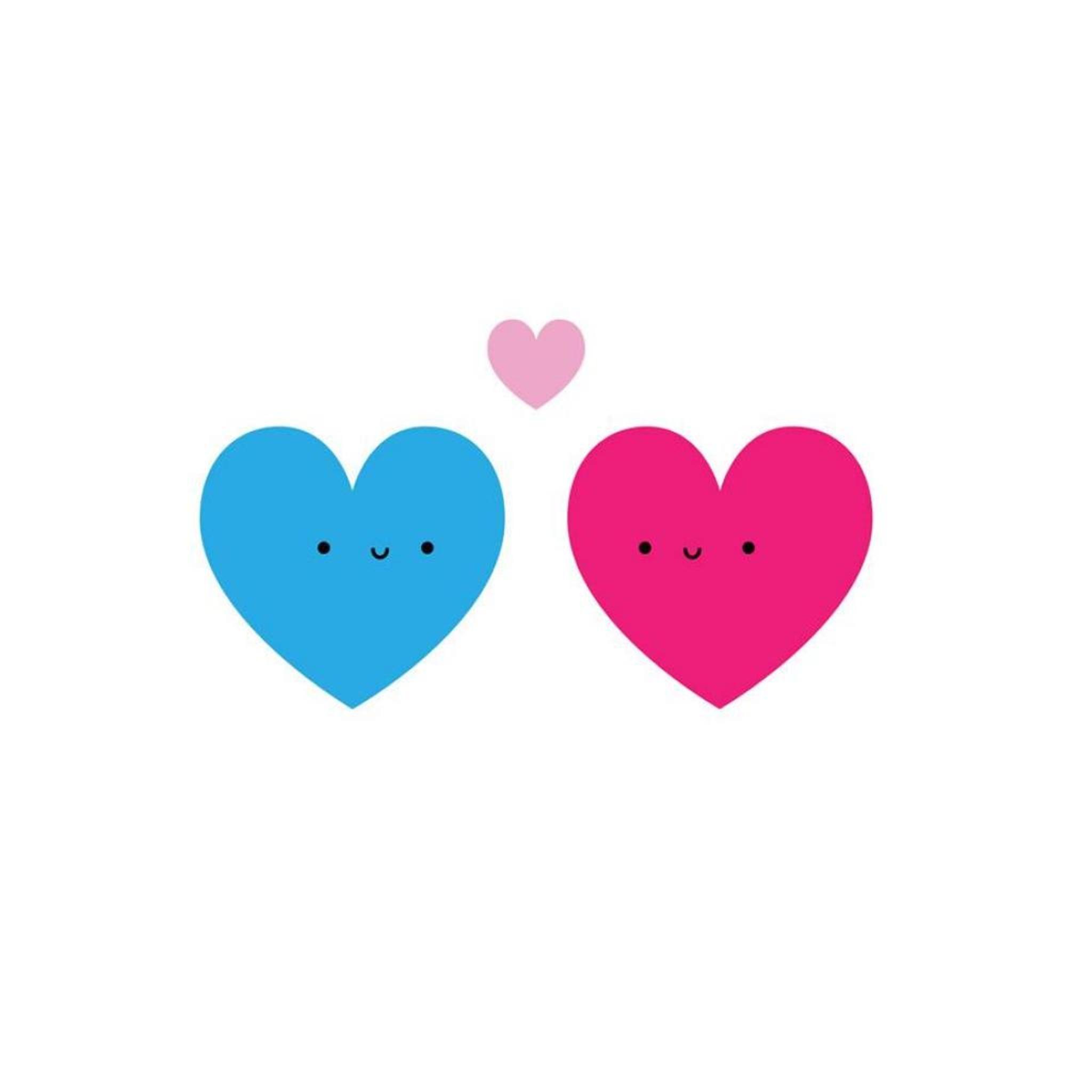 2048x2048 Three Heart Shaped iPad Air Wallpaper Free Download