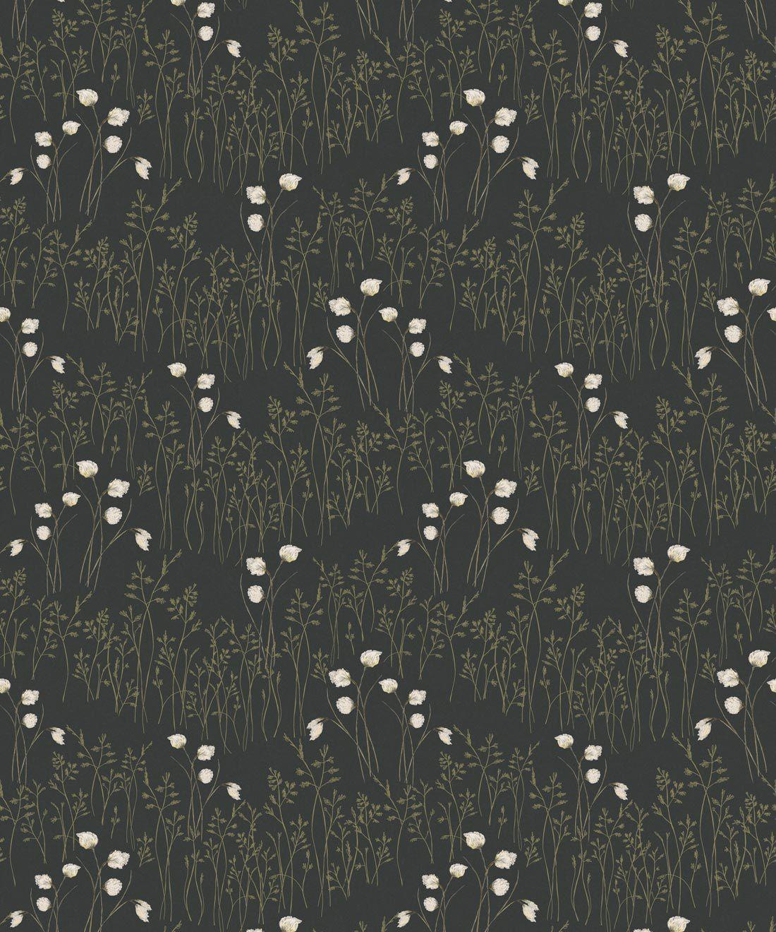 1100x1320 Cotton Grass Wallpaper • Dainty Floral Wallpaper EU