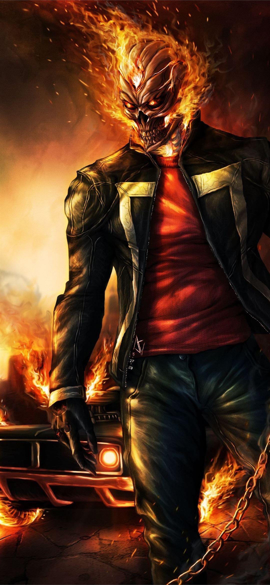 1080x2340 ghost rider fortnite iPhone Wallpaper Free Download
