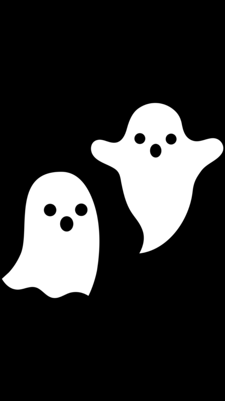 750x1334 Cartoon Ghost Wallpaper