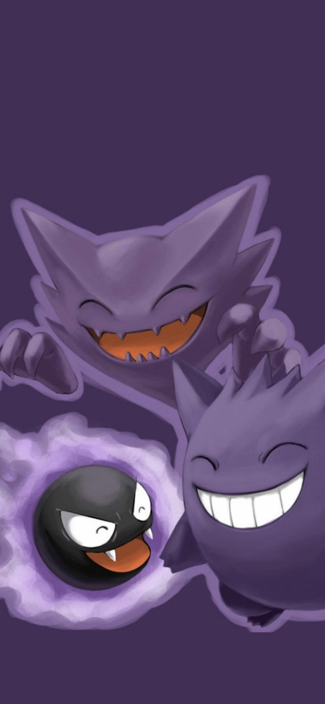 1125x2436 Ghost Pokemon iPhone XS, iPhone iPhone X Wallpaper, HD Cartoon 4K Wallpaper, Image, Photo and Background