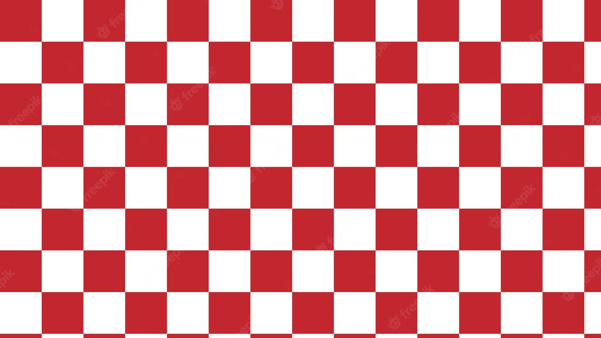 2000x1125 Premium Vector. Red checkered checkerboard tartan gingham plaid pattern background perfect for wallpaper backdrop