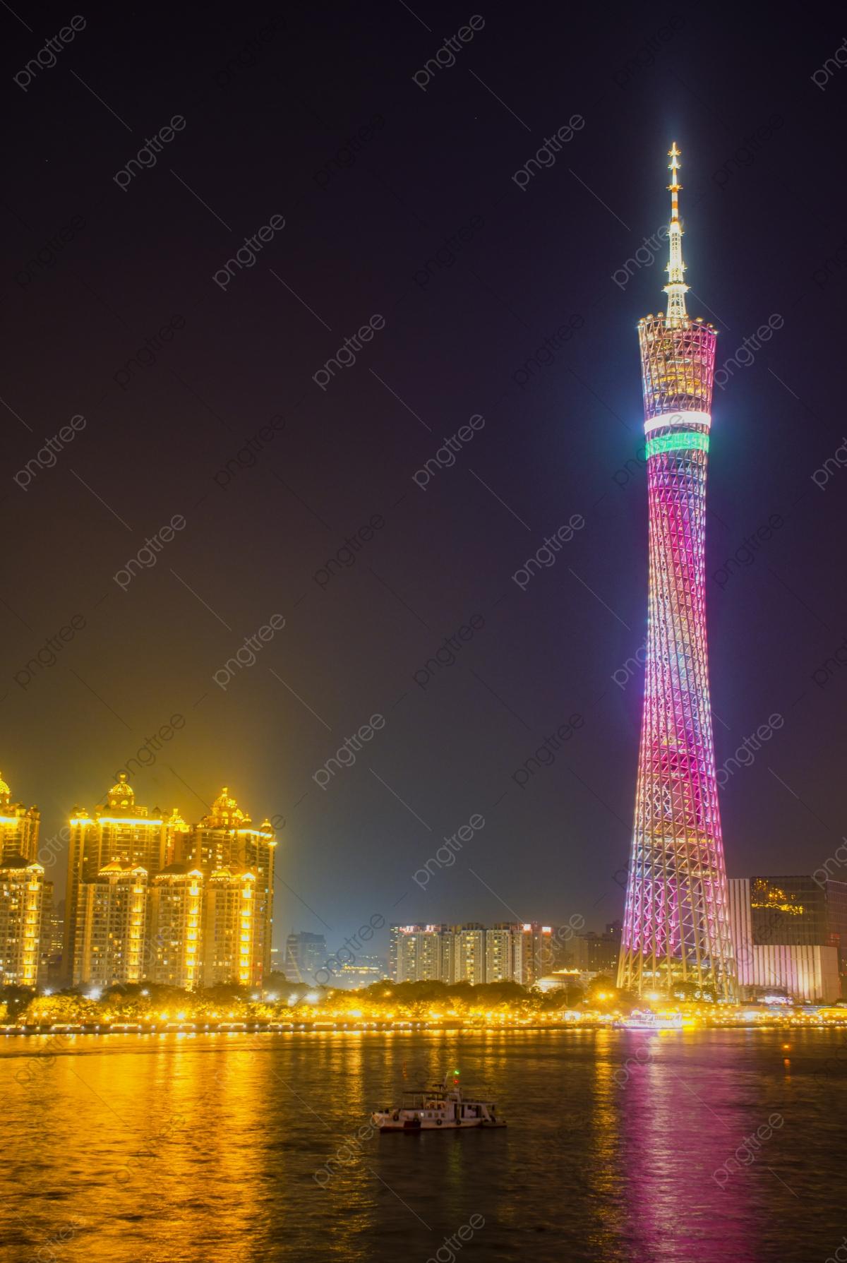 1200x1789 Guangzhou Canton Tower Xiaomanyao Guangzhou New Tv Tower Network Red Tower Photograph With Picture Background, Guangzhou, Guangzhou Tower, Small Waist Background Image for Free Download