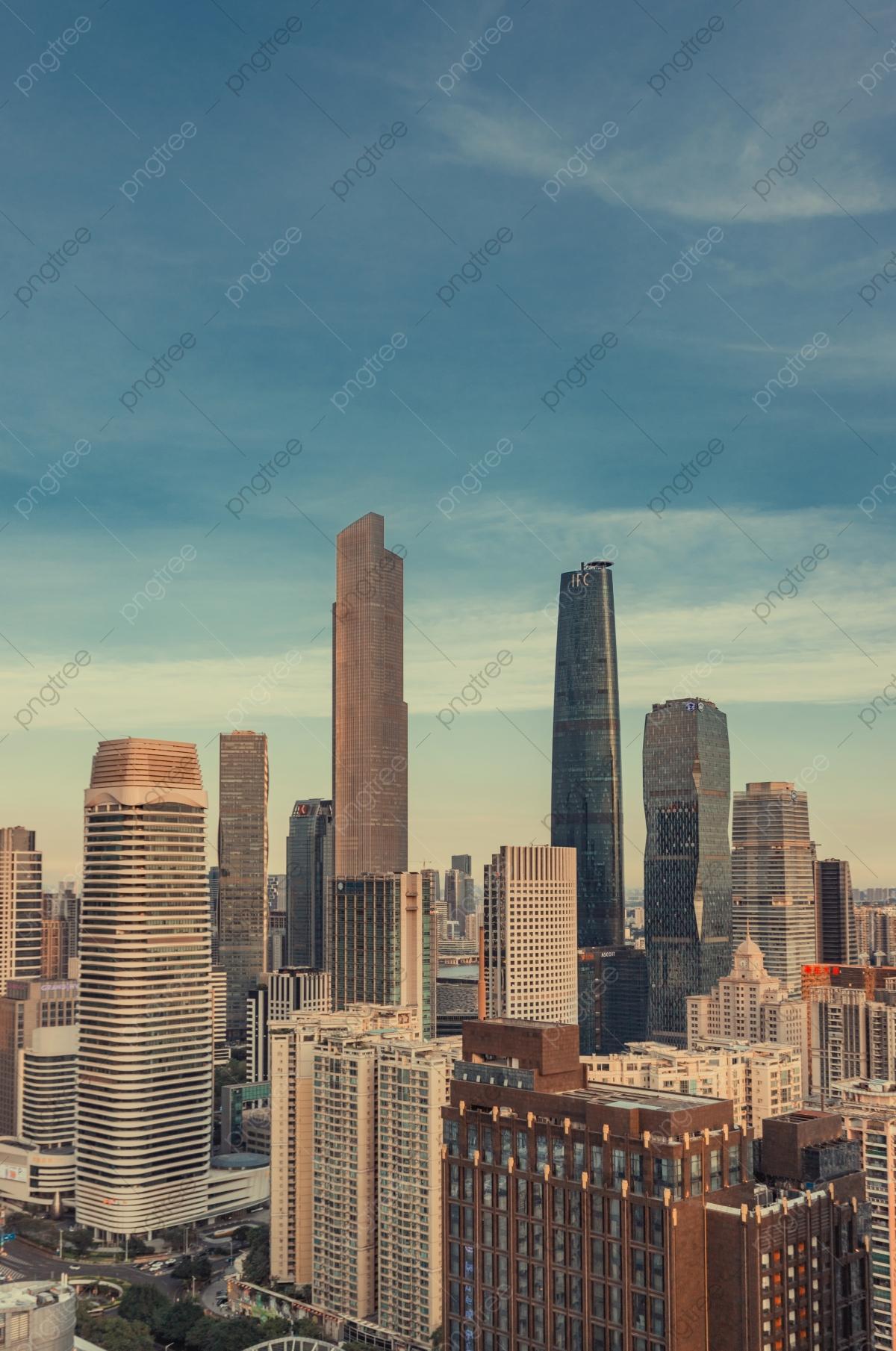 1200x1809 Guangzhou City Landmark Building Rooftop Photographs Photographed In The Afternoon Background, Guangdong, Guangzhou, City Background Image for Free Download