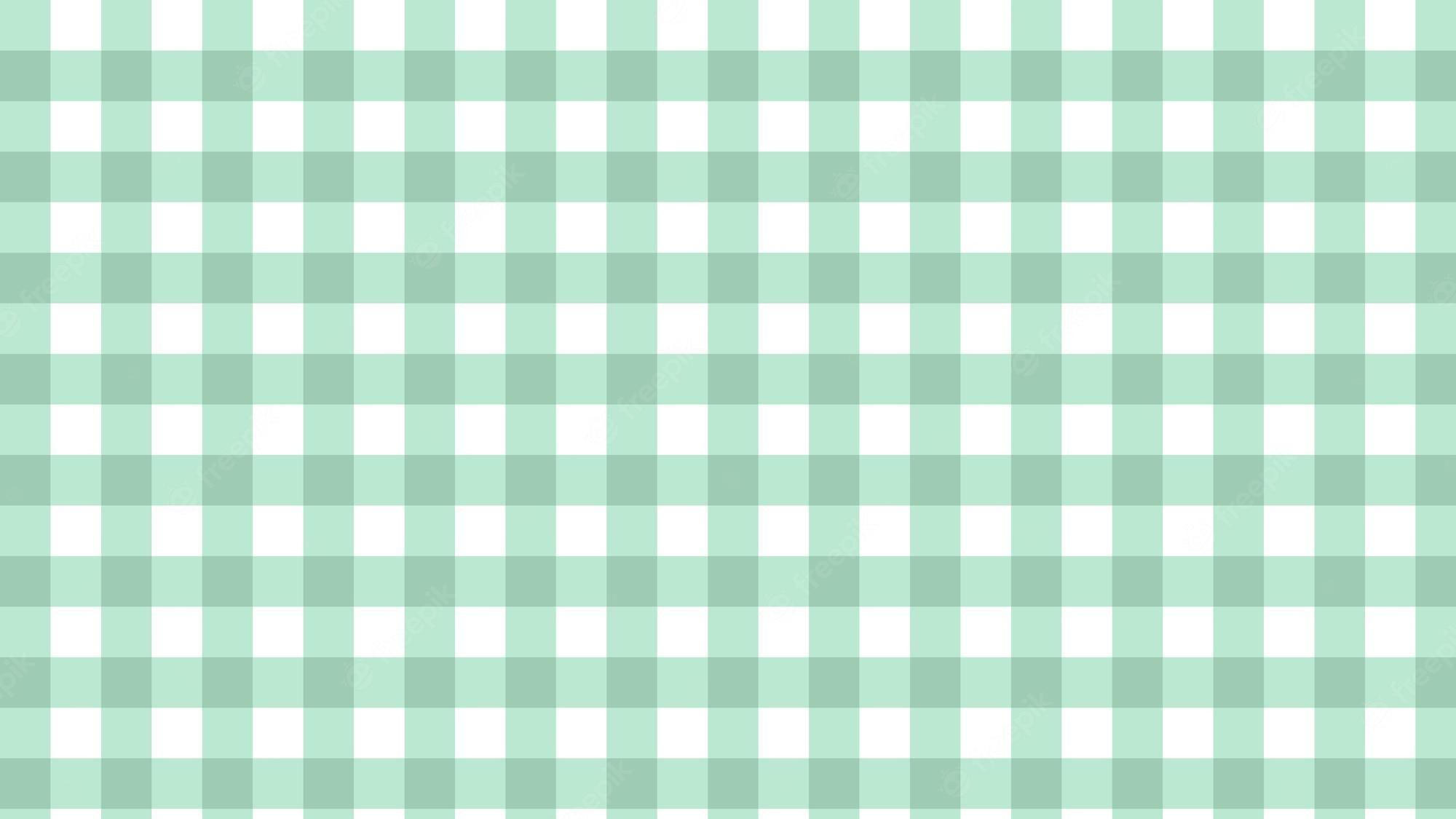 2000x1125 Premium Vector. Green gingham plaid checkered tartan pattern background perfect for wallpaper backdrop postcard