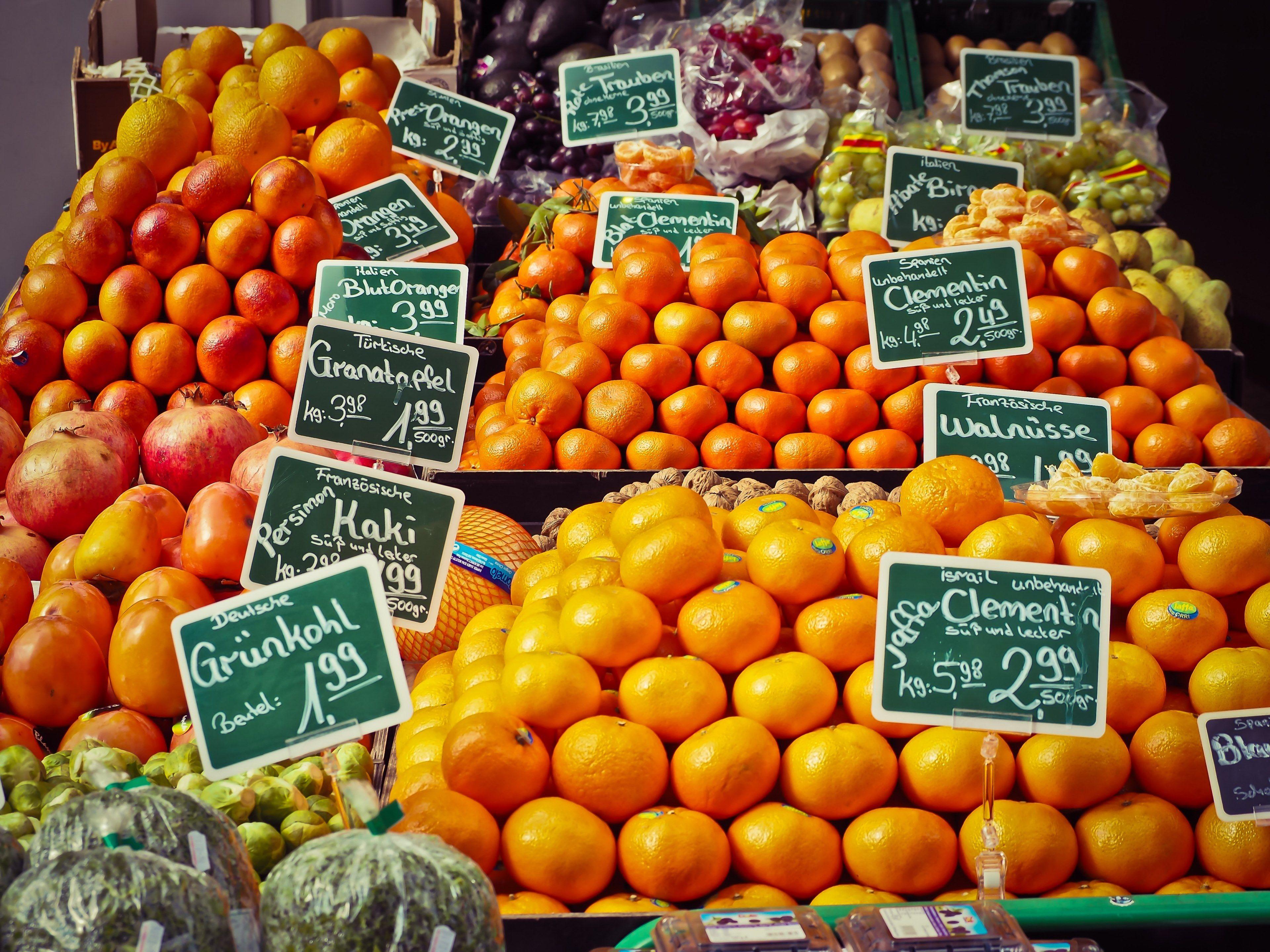 3840x2880 fruit #fruit stand #fruits #market stall #healthy #food 4k wallpaper