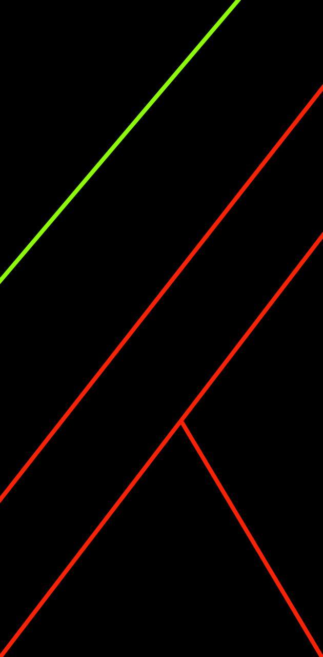 630x1280 Black red green wallpaper