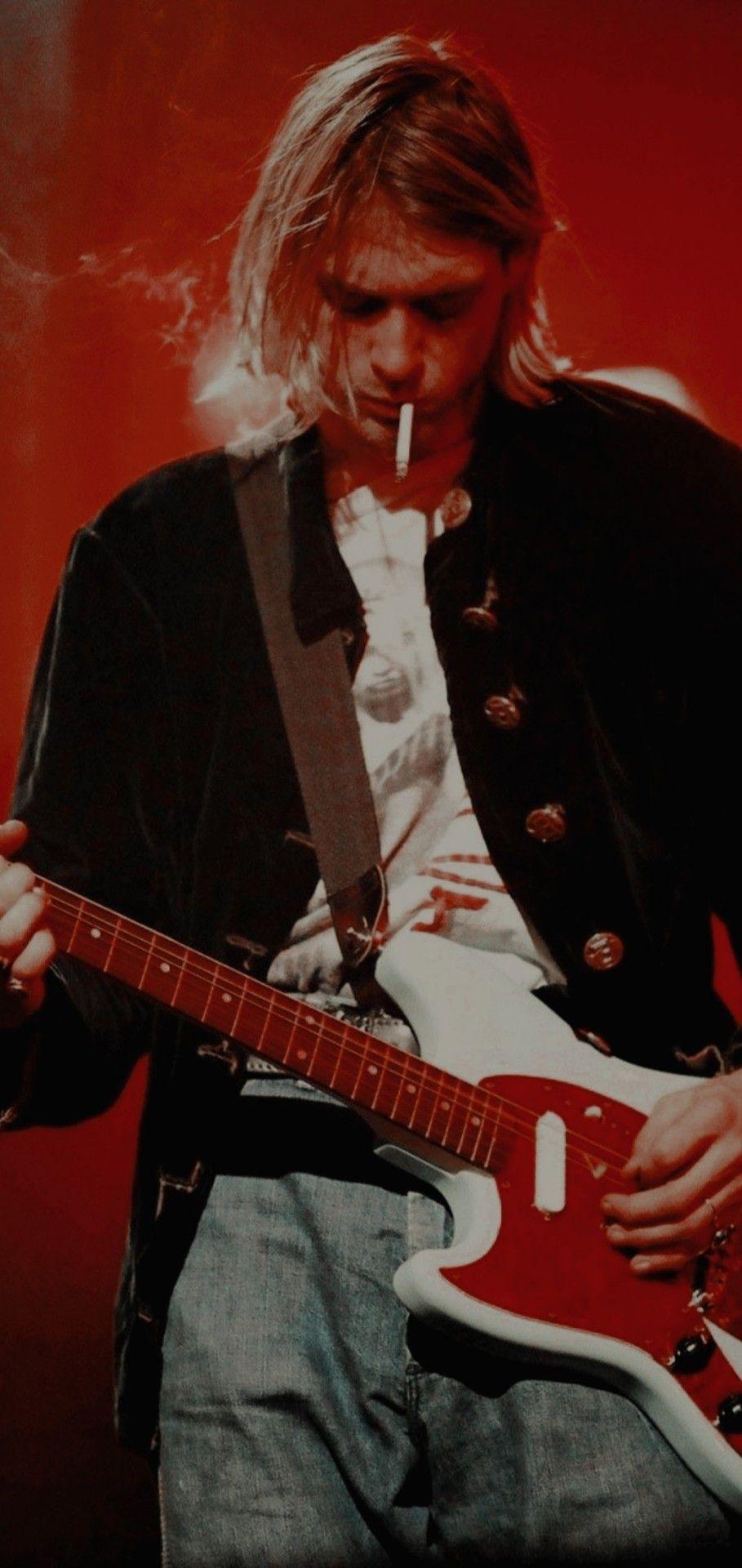 909x1920 Kurt Cobain Wallpaper