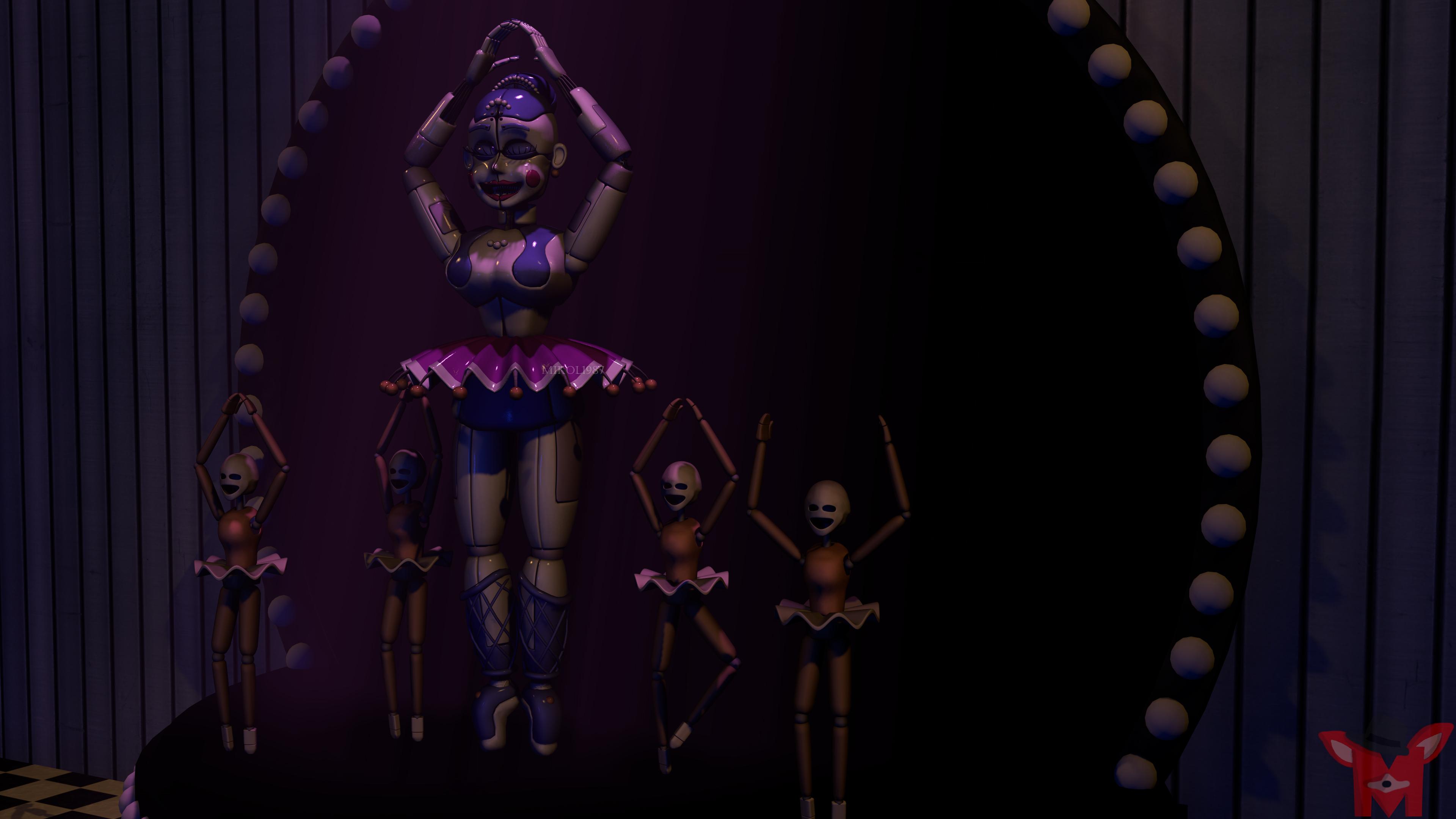 3840x2160 Ballora Five Nights at Freddy's Sister Location 4K HD FNAF Wallpaper