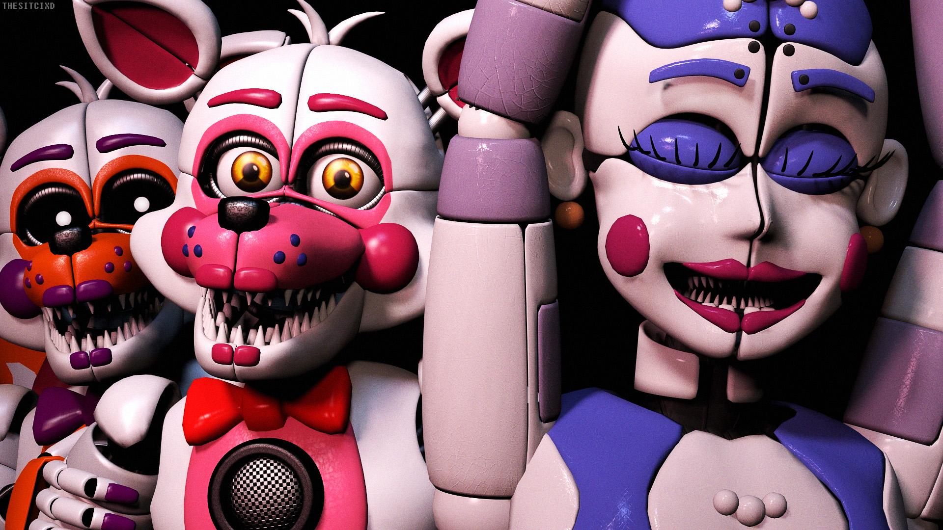 1920x1080 Ballora Foxy Five Nights at Freddy's Sister Location HD FNAF Wallpaper