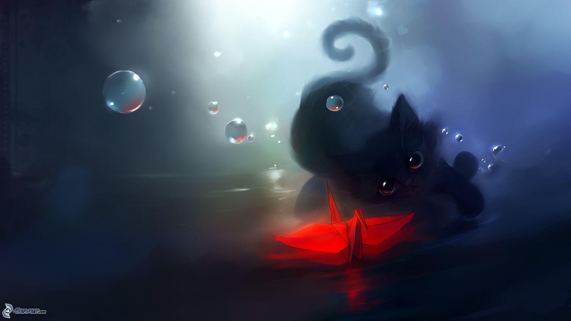 1920x1080 dessin chat. Cat wallpaper, Cat painting, Art wallpaper