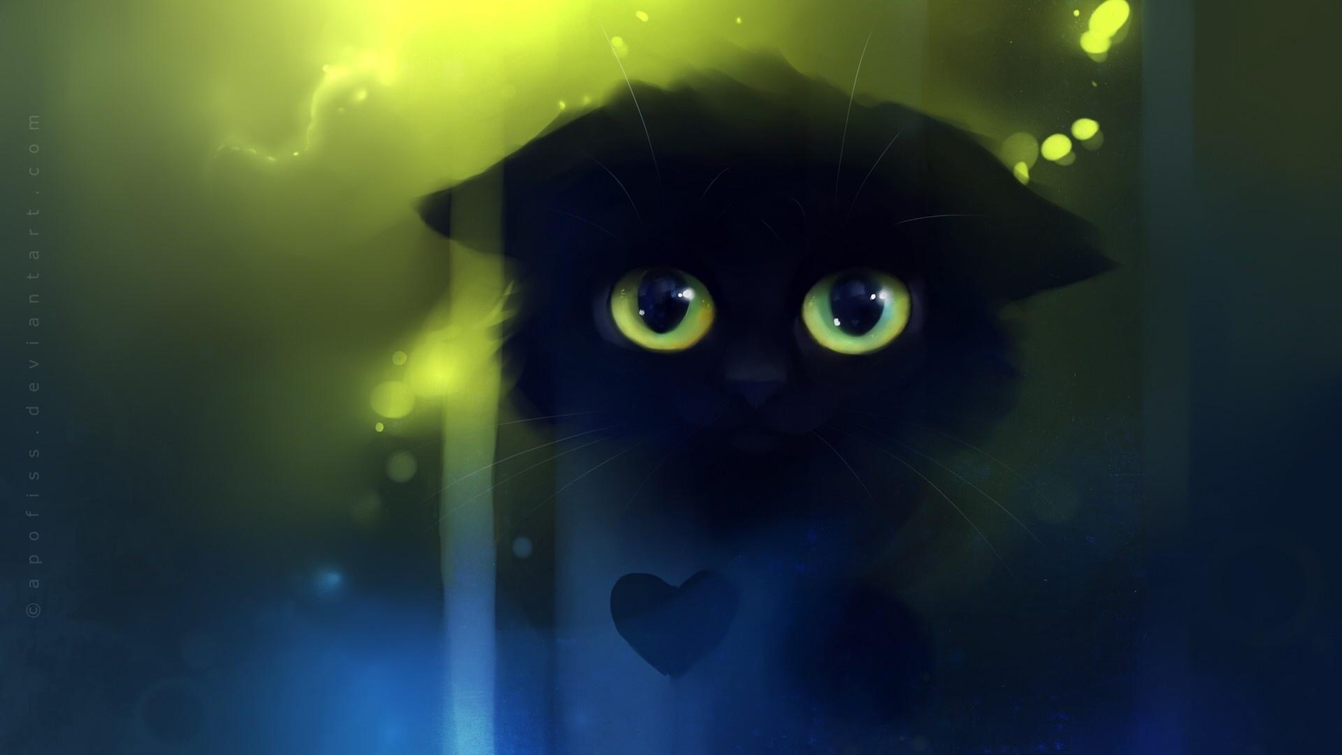 1920x1080 Wallpaper. Beautiful picture. photo. picture. cat, kitten, art, beautiful, cute