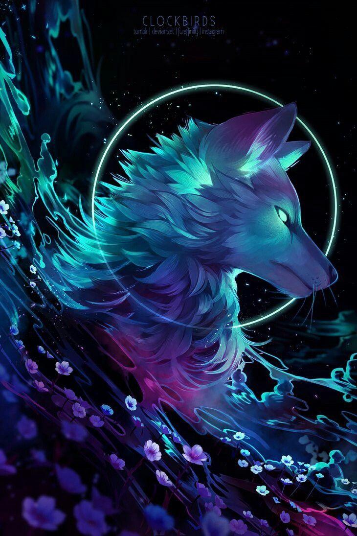 730x1095 Cool Anime Wolf Wallpaper