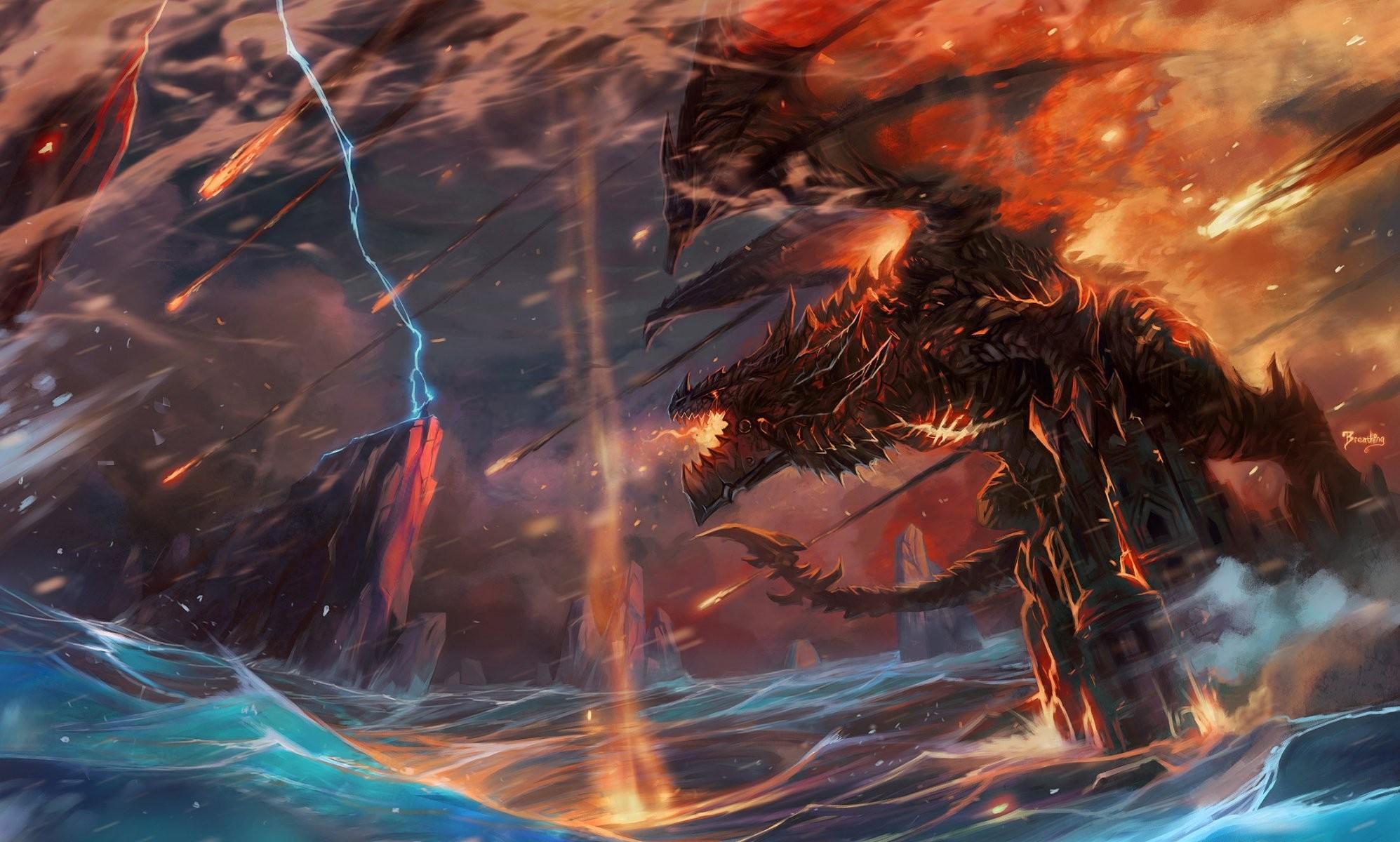 Cool Lightning Dragon Wallpapers Top Free Cool Lightning Dragon