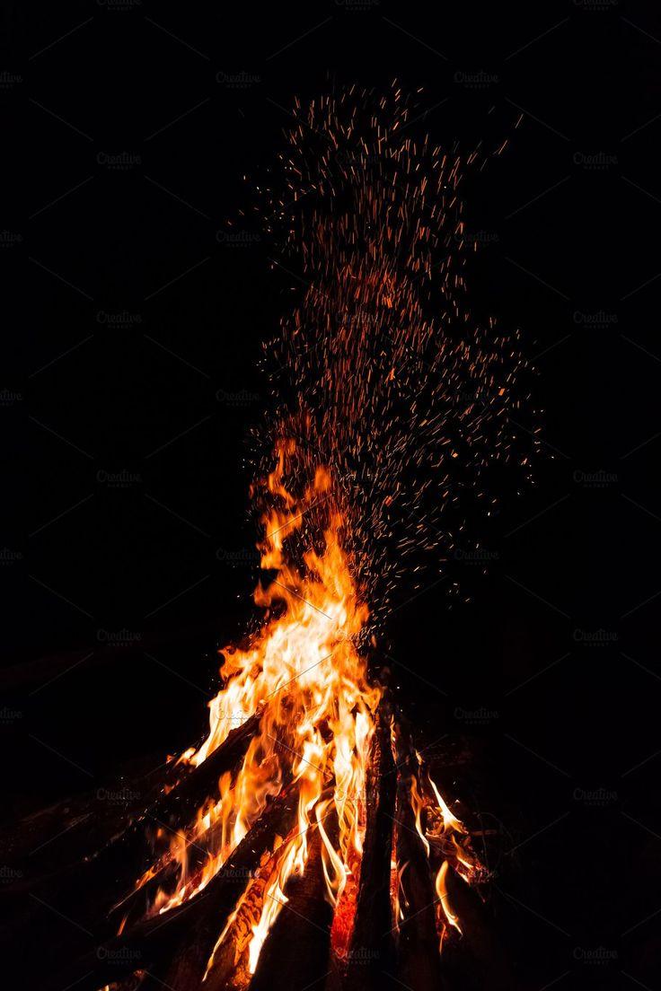 736x1104 Campfire with flying sparks by New SIGHT Photography. Fire photography, Fire image, Live wallpaper iphone
