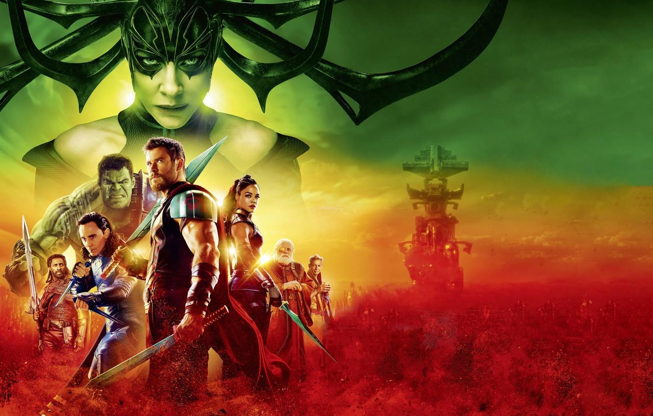 1332x850 Wallpaper Hulk, Ragnarok, Lightning, Warrior, Gladiator, Marvel, Pearls, Thor, Idris Elba, God, Benedict Cumberbatch, Chris Hemsworth, Walt Disney Picture, Mark Ruffalo, Loki, Tom Hiddleston image for desktop, section фильмы