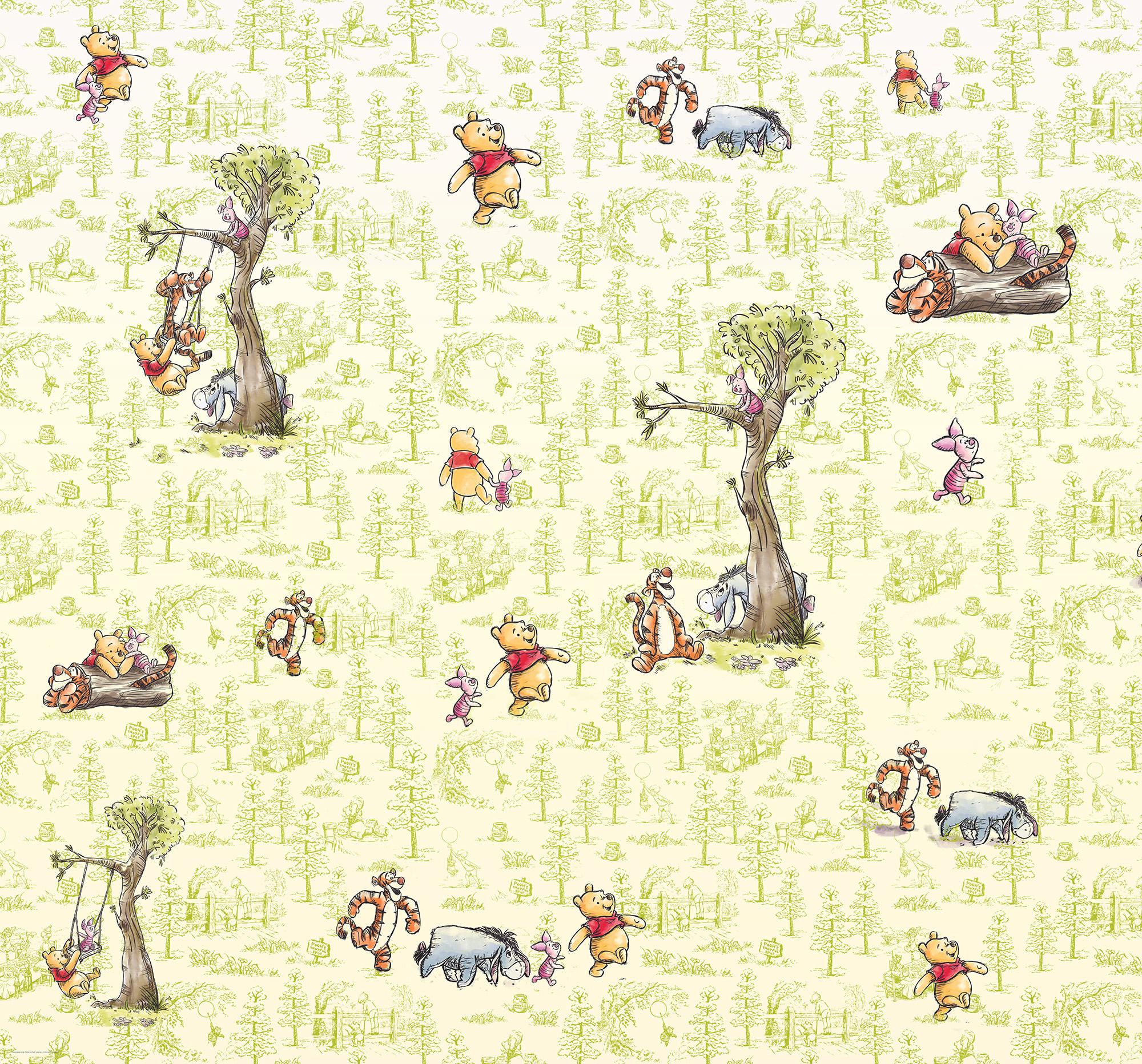 2000x1864 Non Woven Photomural Winnie Pooh Friends (DX6 031) From Disney
