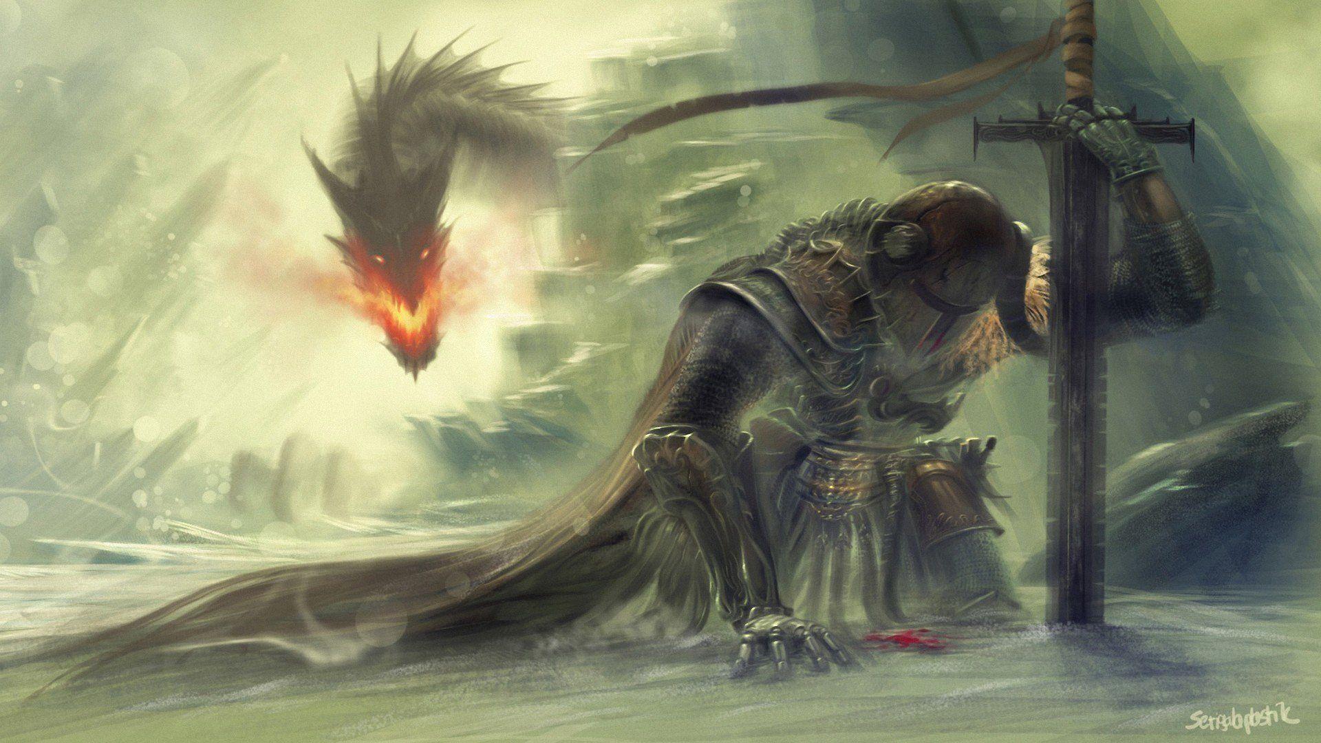1920x1080 Warrior vs Dragon. Skyrim wallpaper, Skyrim drawing, Skyrim